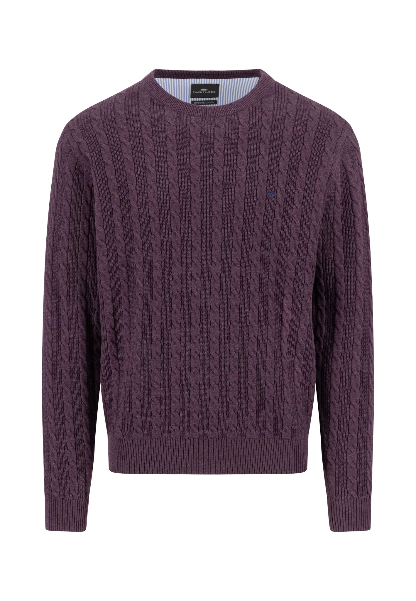 Strickpullover aus Baumwolle mit Zopfmuster - Image 10