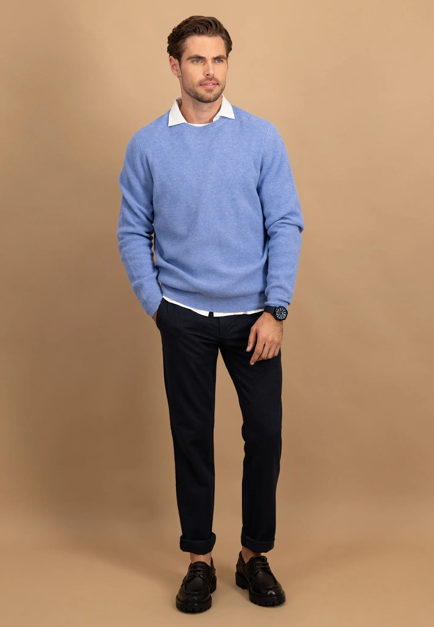 Strickpullover aus Merino-Kaschmir mit Strukturmuster - Image 10