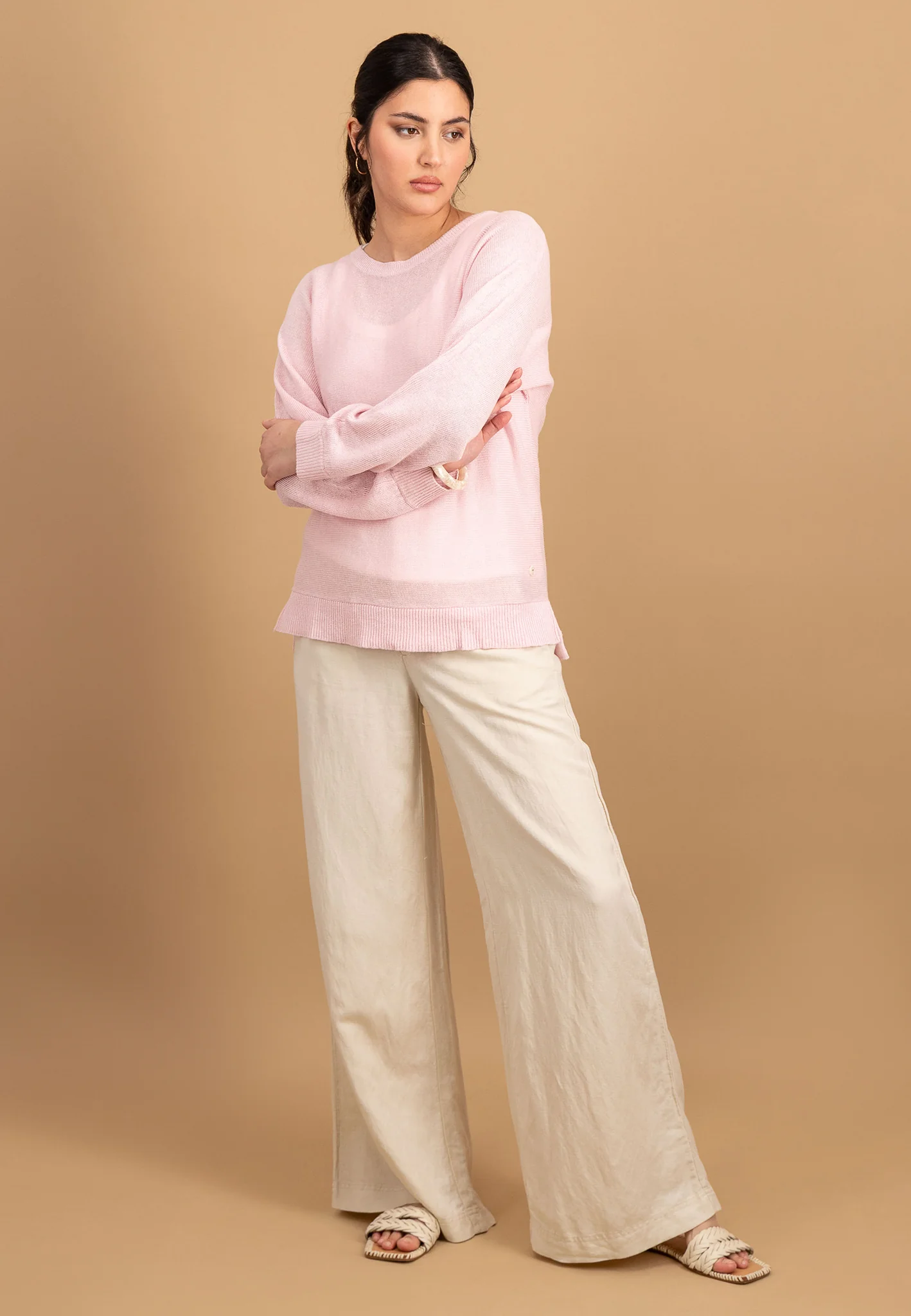 Strickpullover aus reinem Leinen - Image 4