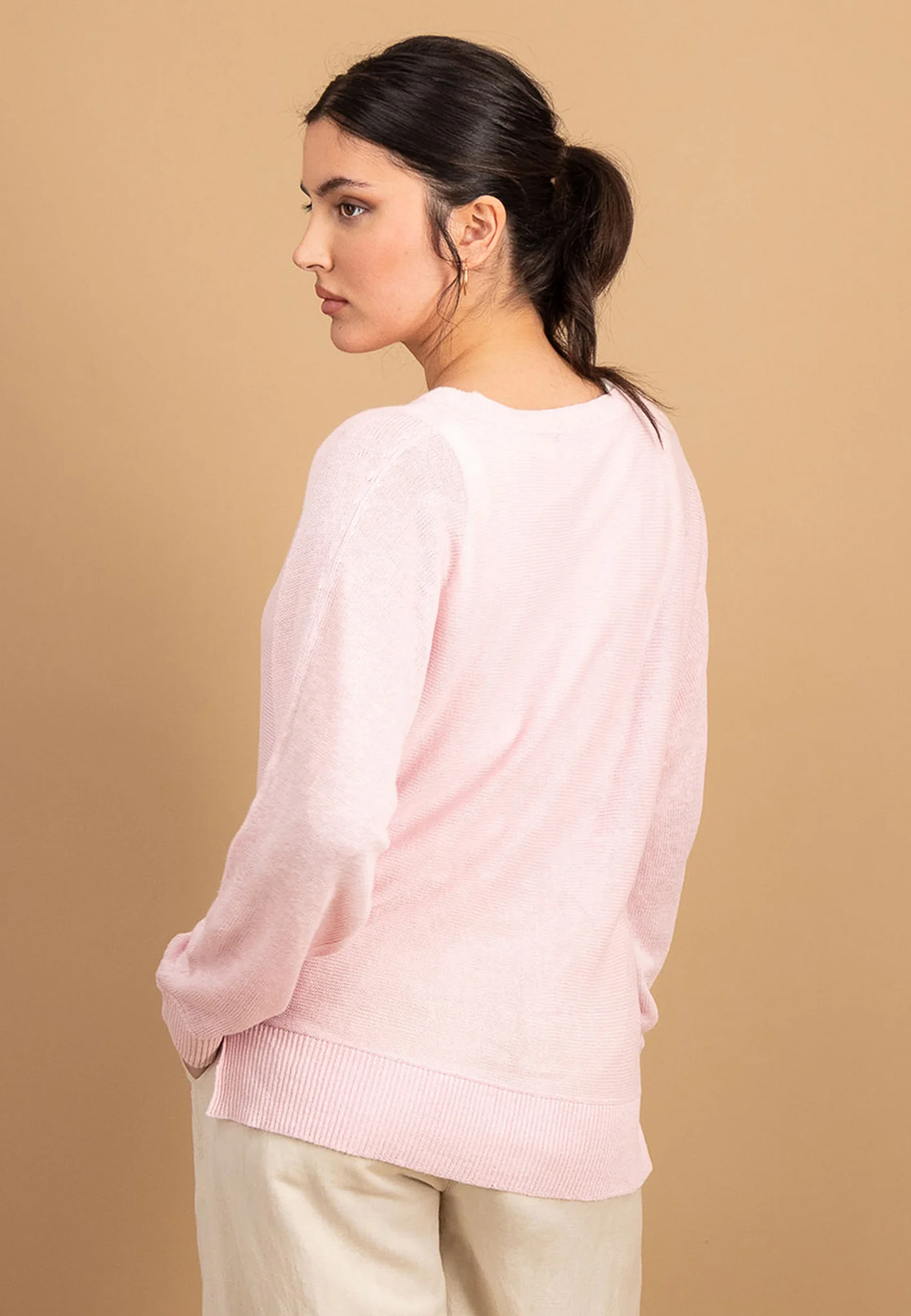 Strickpullover aus reinem Leinen - Image 5