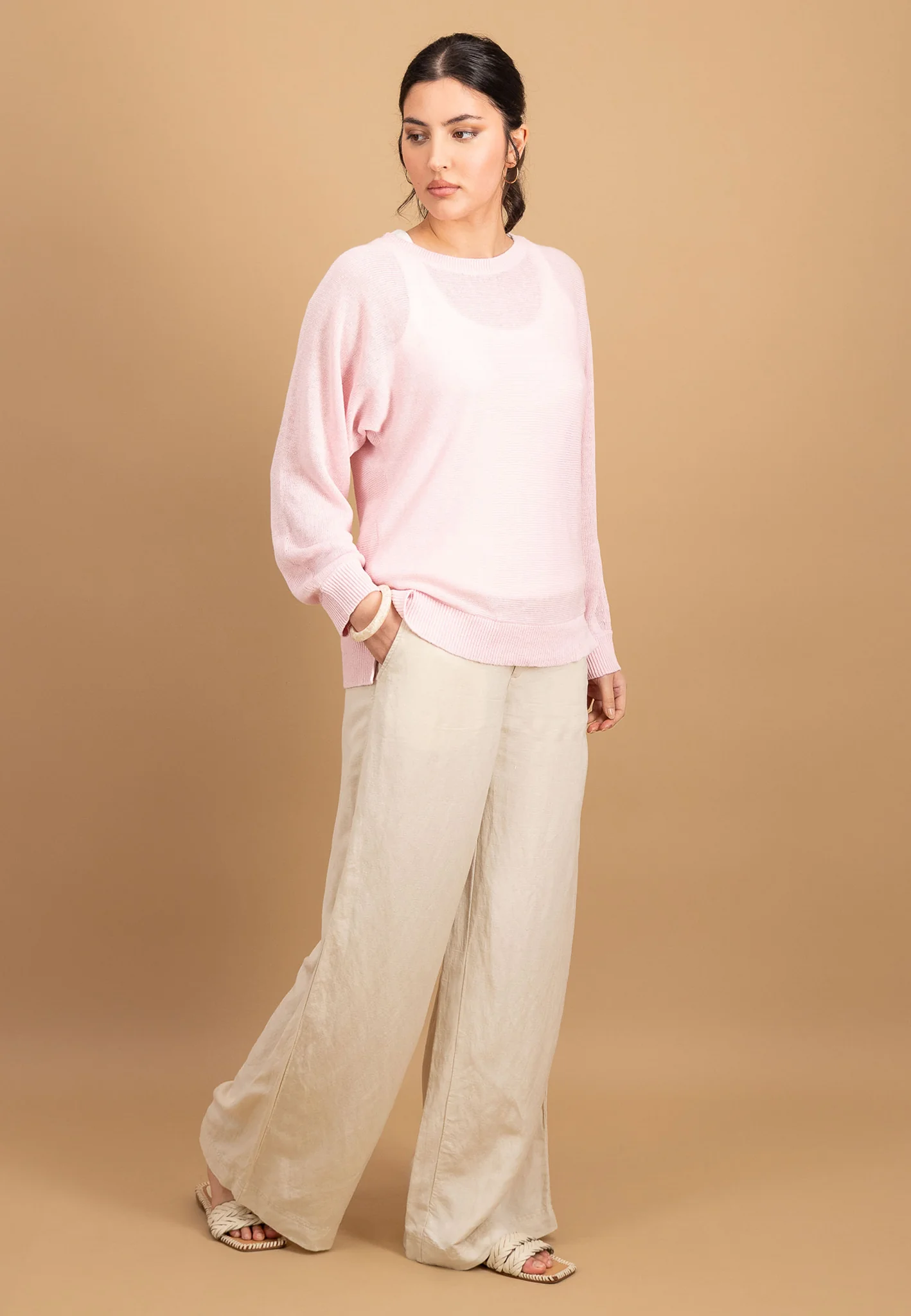 Strickpullover aus reinem Leinen - Image 6