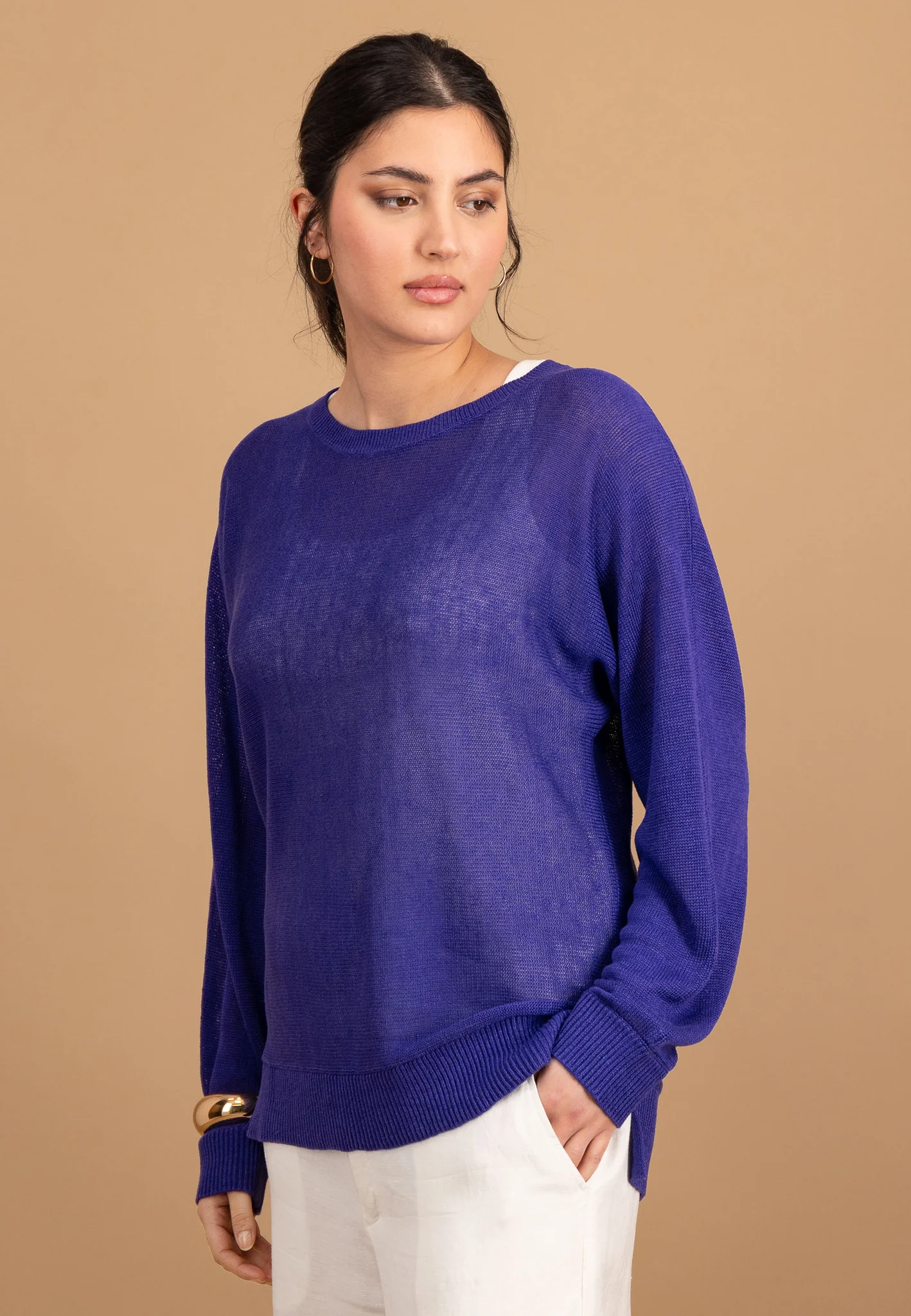 Strickpullover aus reinem Leinen - Image 9
