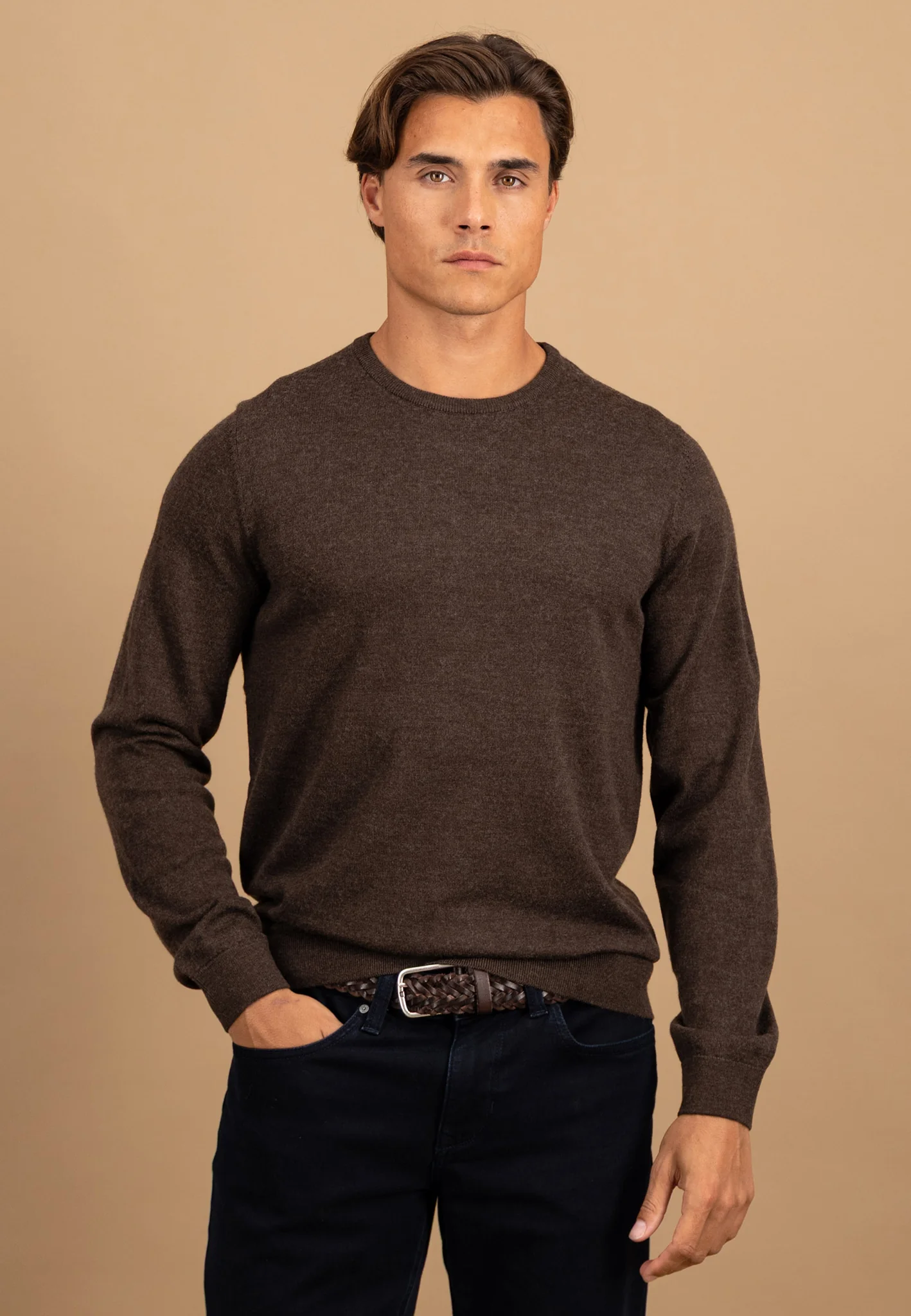 Strickpullover aus reiner Wolle mit Rundhalsausschnitt - Image 9