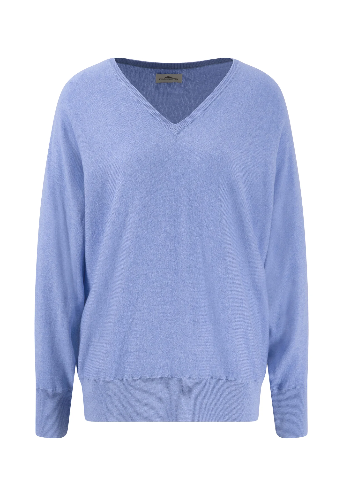 Strickpullover aus Viskose-Mix mit V-Ausschnitt