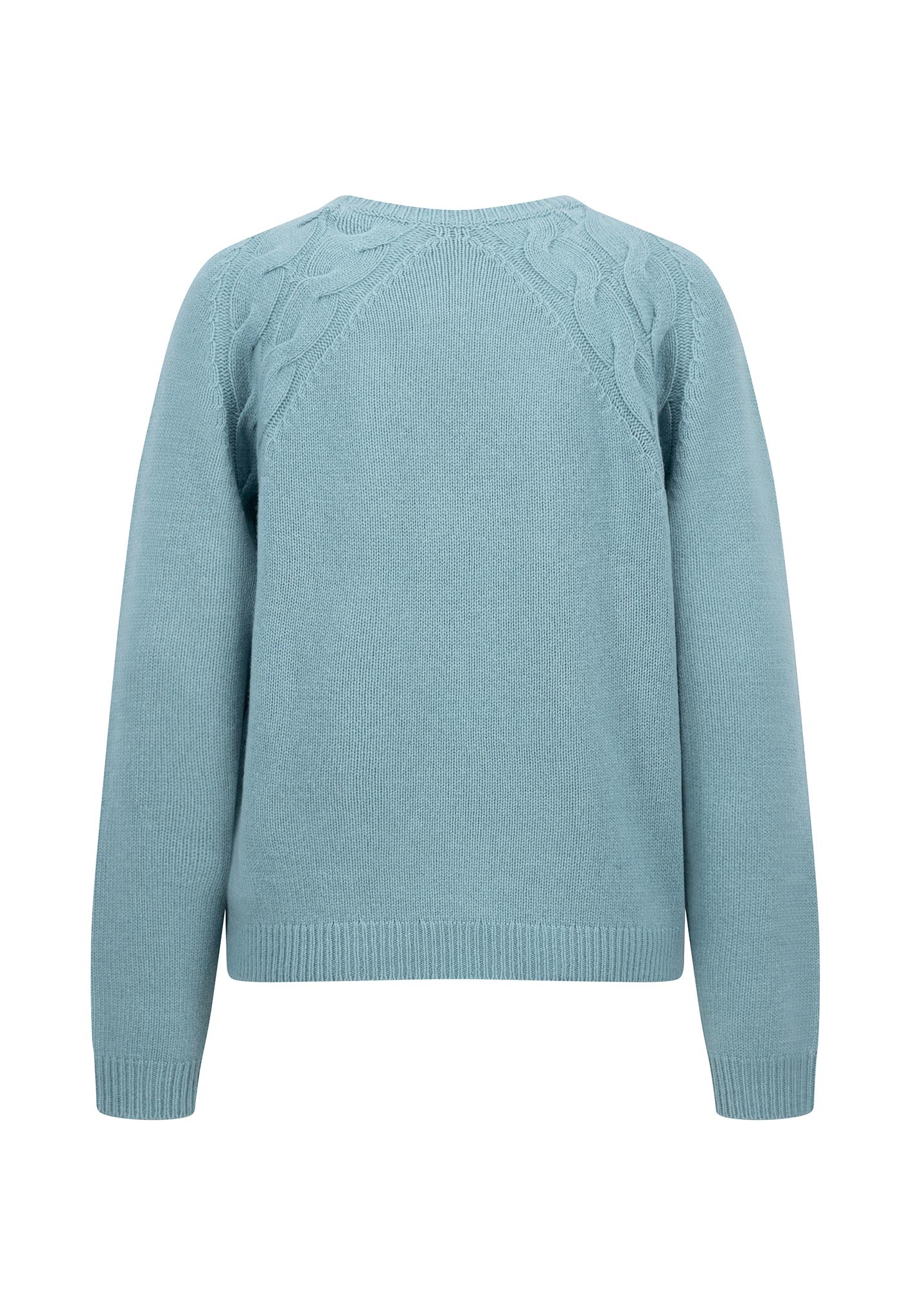 Strickpullover aus Wolle mit Zopfmusterung - Image 4