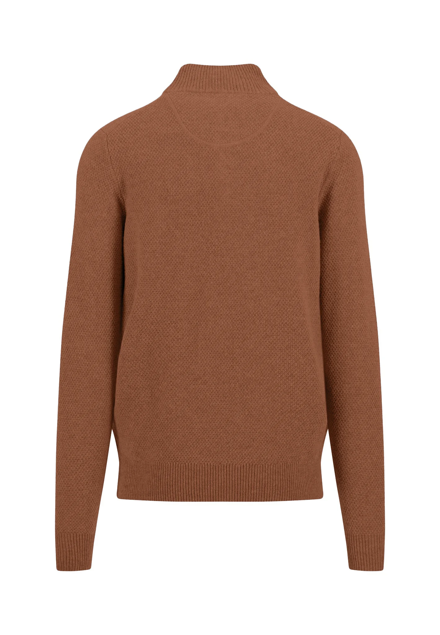 Strickpullover aus Wollmix mit Knopfleiste und Stehkragen - Image 8