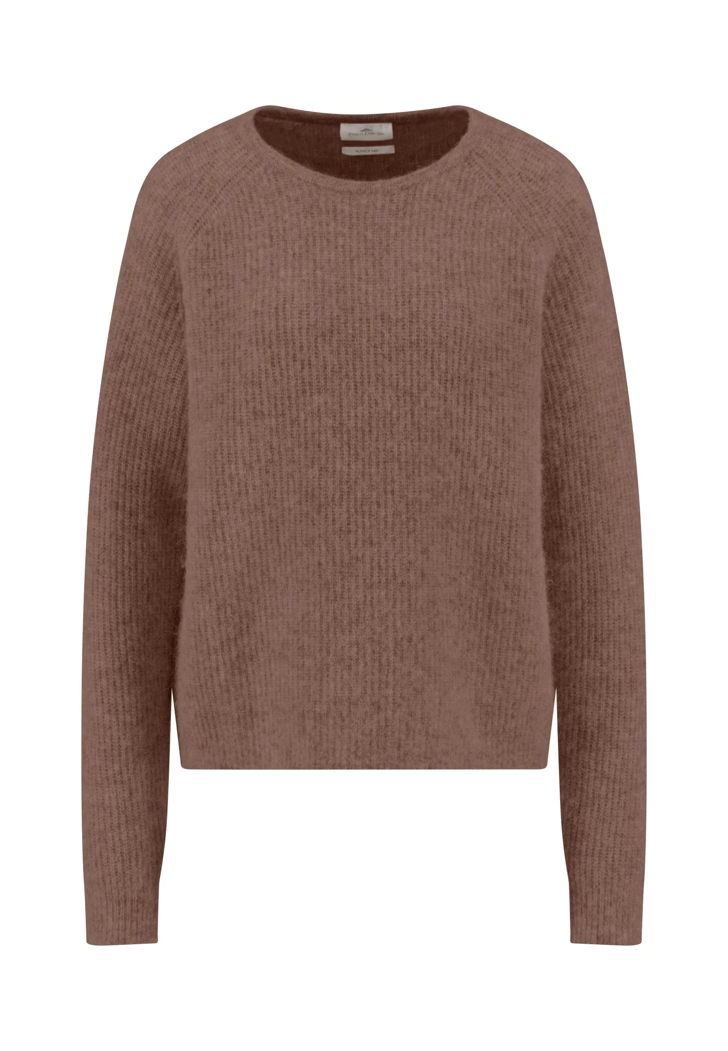 Strickpullover mit Rundhalsausschnitt im Alpaka-Wollmix - Image 5