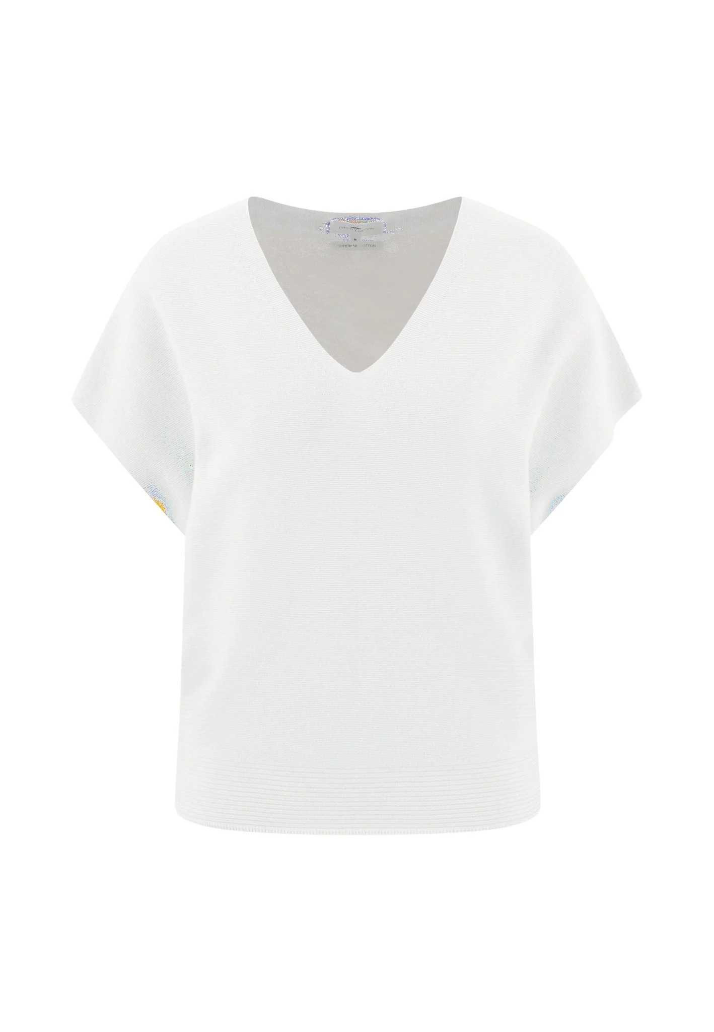 Strickshirt aus Baumwolle mit V-Ausschnitt - Image 4