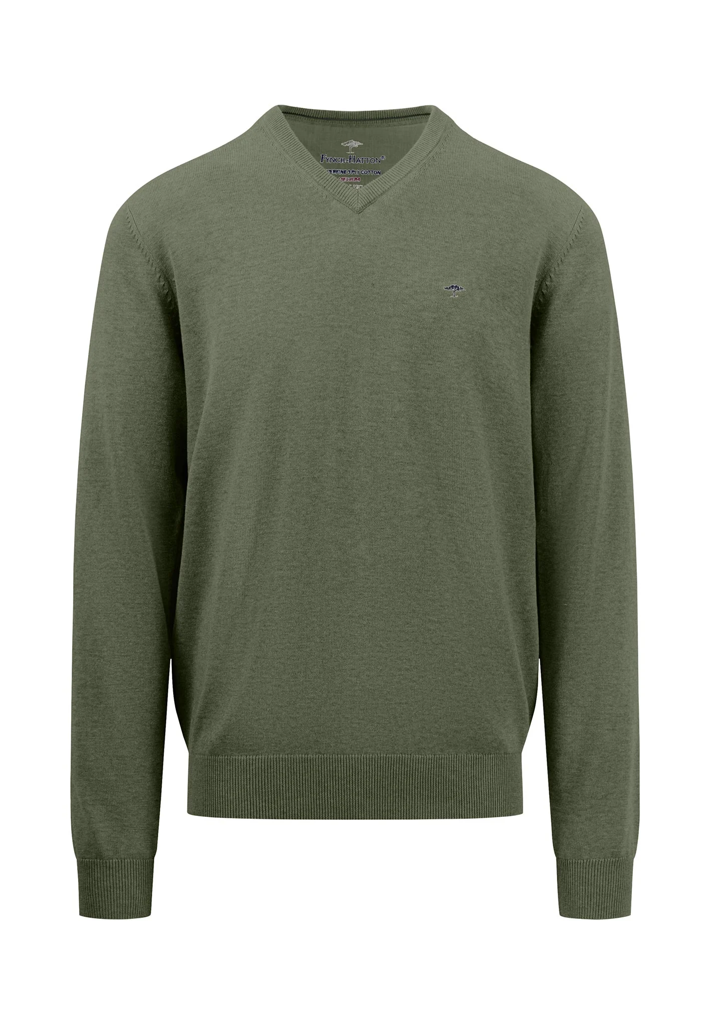 Superfine Cotton | V-Neck Feinstrickpullover - Image 13
