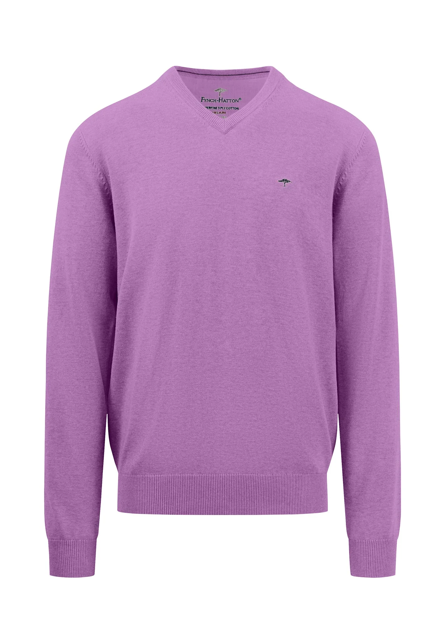 Superfine Cotton | V-Neck Feinstrickpullover - Image 3
