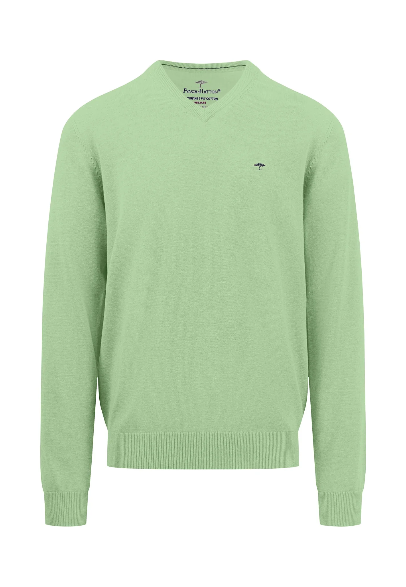 Superfine Cotton | V-Neck Feinstrickpullover - Image 5