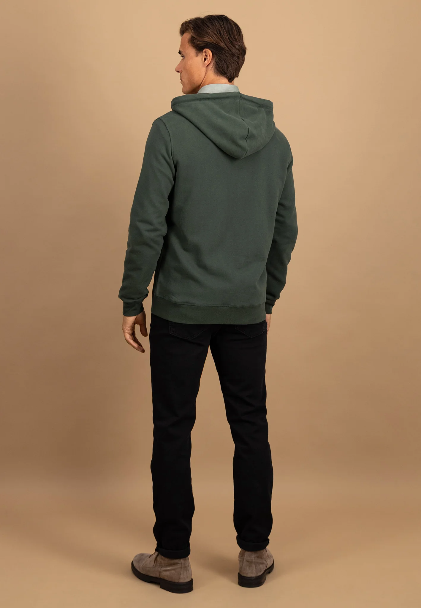 Sweatjacke aus Baumwolle mit Kapuze und Reißverschluss - Image 9
