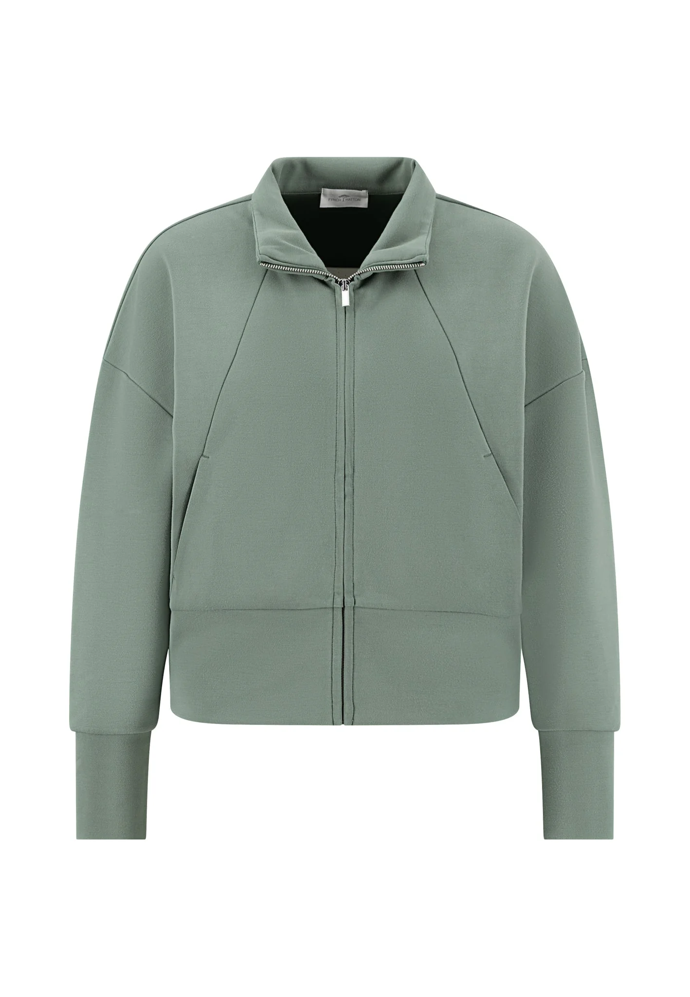 Sweatjacke aus Viskosemix mit Reißverschluss und Raglanärmeln - Image 11