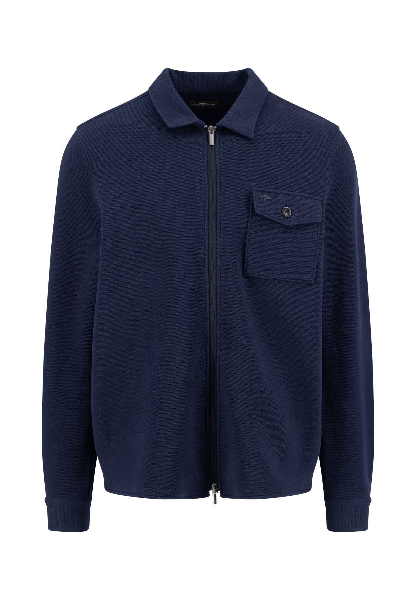 Sweatjacke im Blouson-Stil aus Baumwoll-Mix mit Brusttasche - Image 4