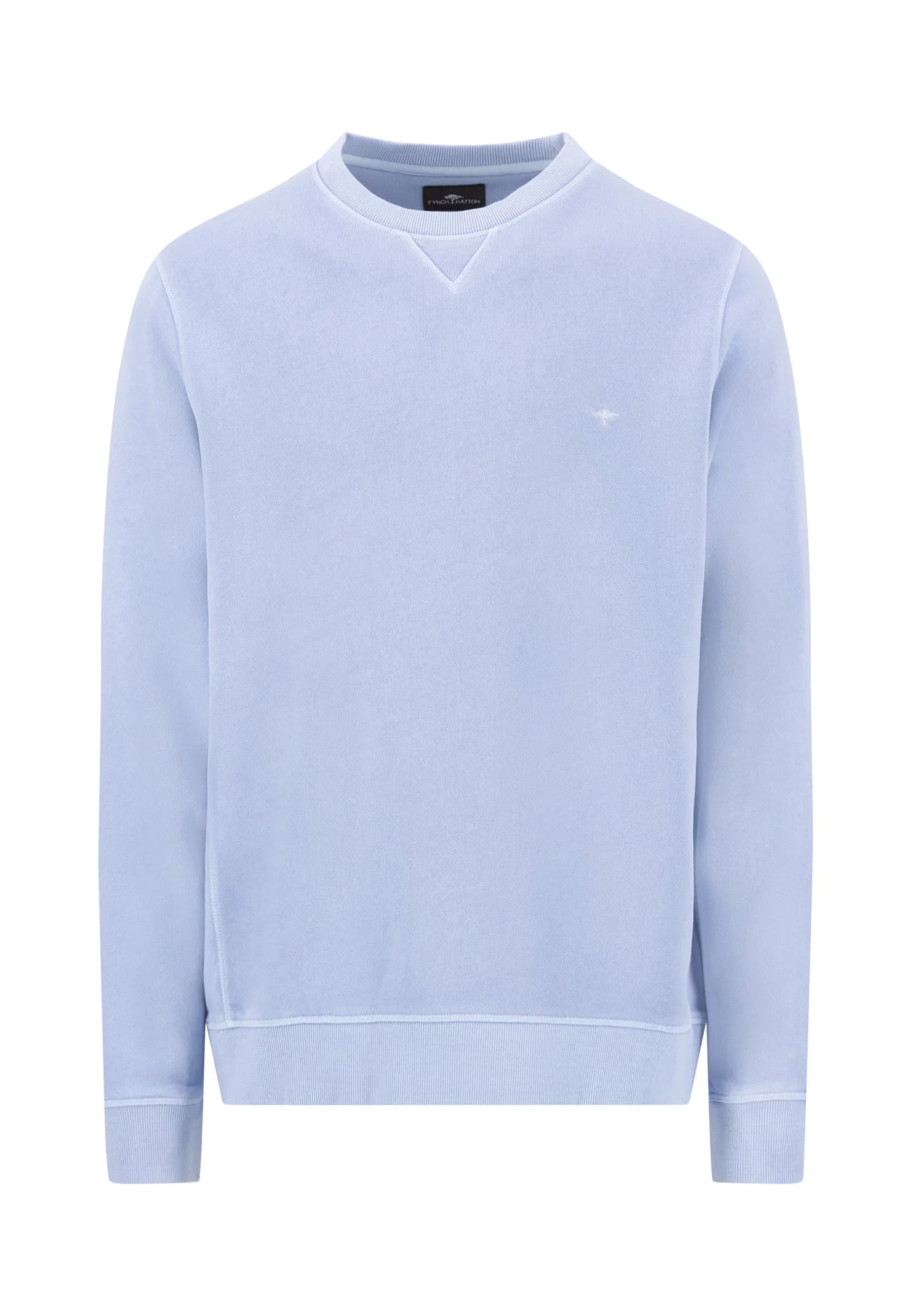 Sweatshirt aus reiner Baumwolle mit V-Einsatz am Kragen - Image 10