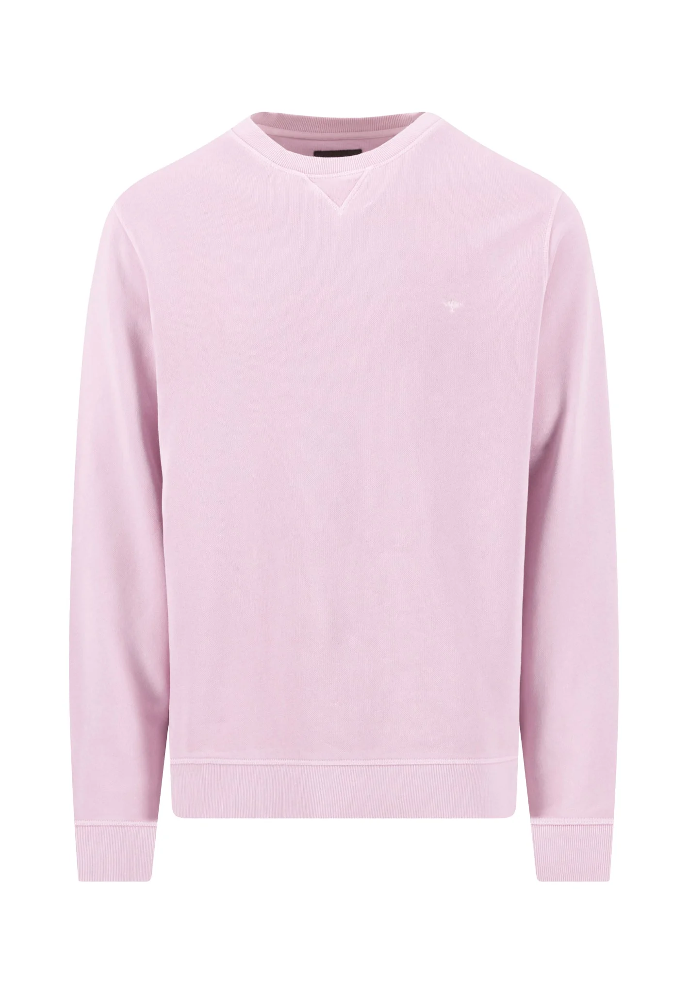 Sweatshirt aus reiner Baumwolle mit V-Einsatz am Kragen - Image 5