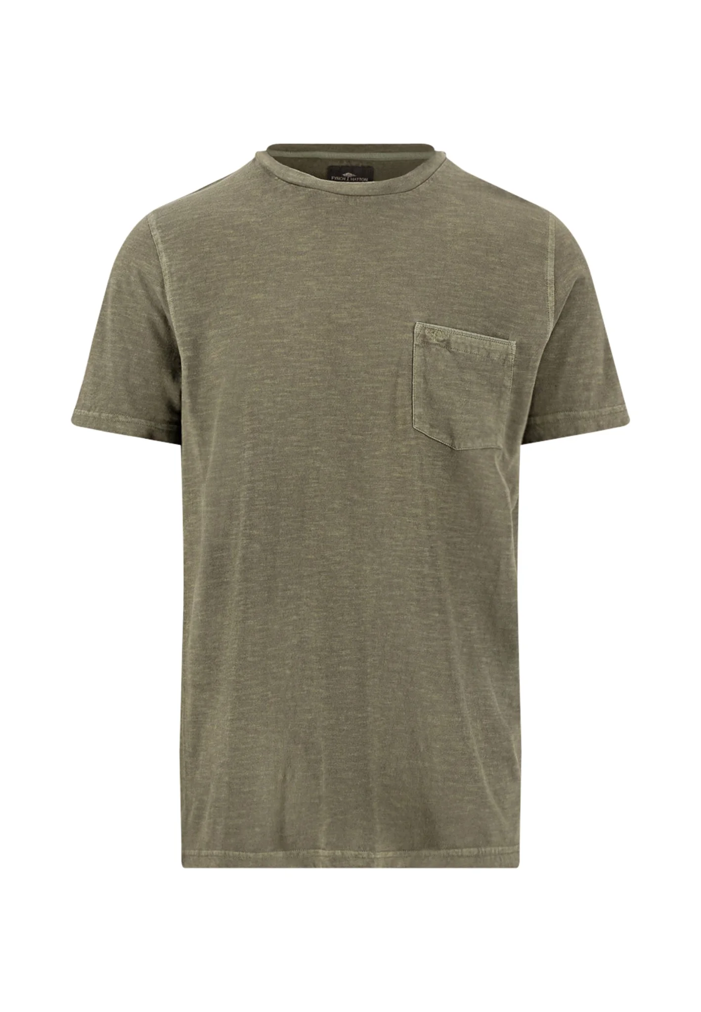 T-Shirt aus Baumwoll-Leinen-Mix mit Brusttasche und Rundhalsausschnitt - Image 10
