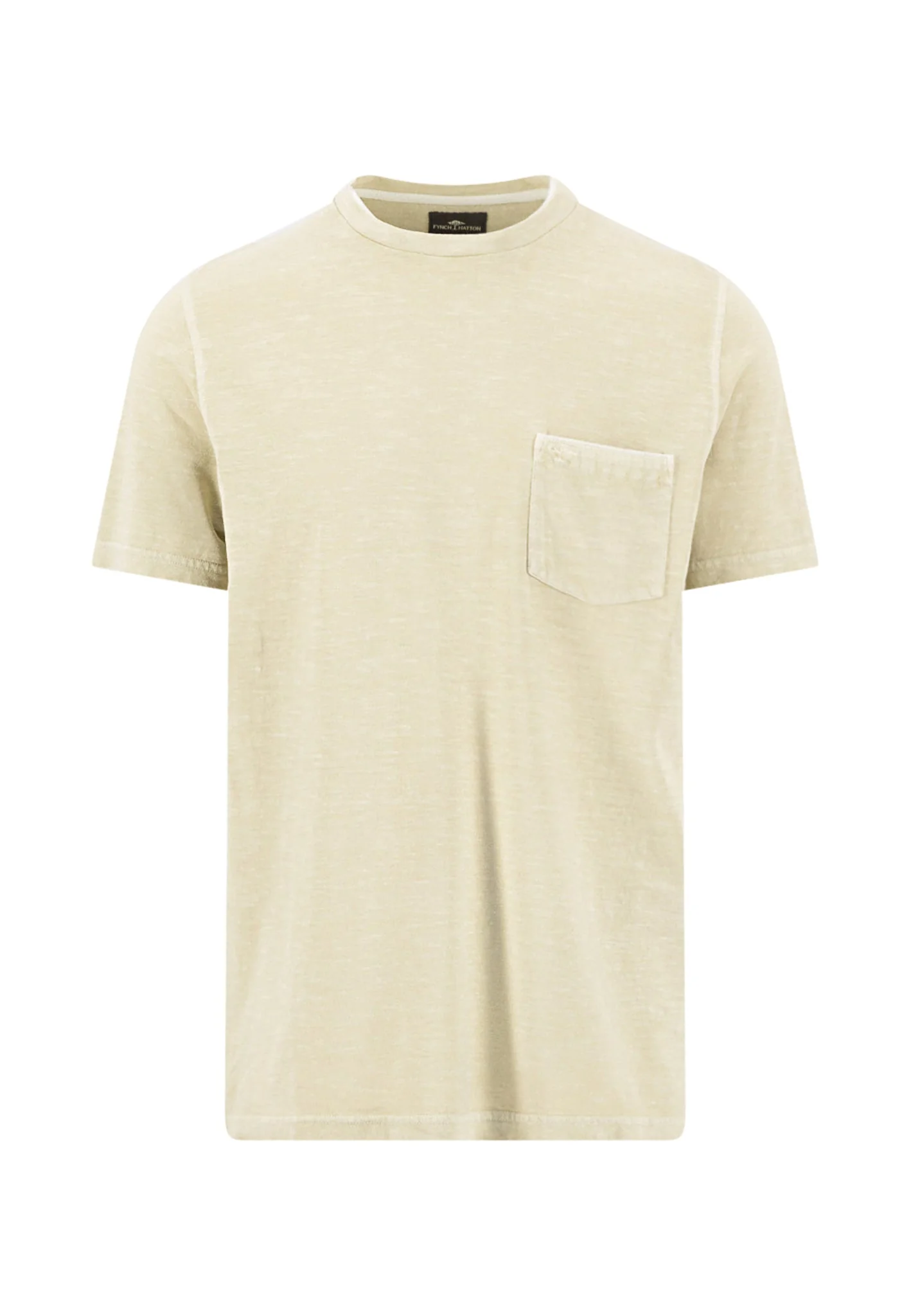 T-Shirt aus Baumwoll-Leinen-Mix mit Brusttasche und Rundhalsausschnitt - Image 12