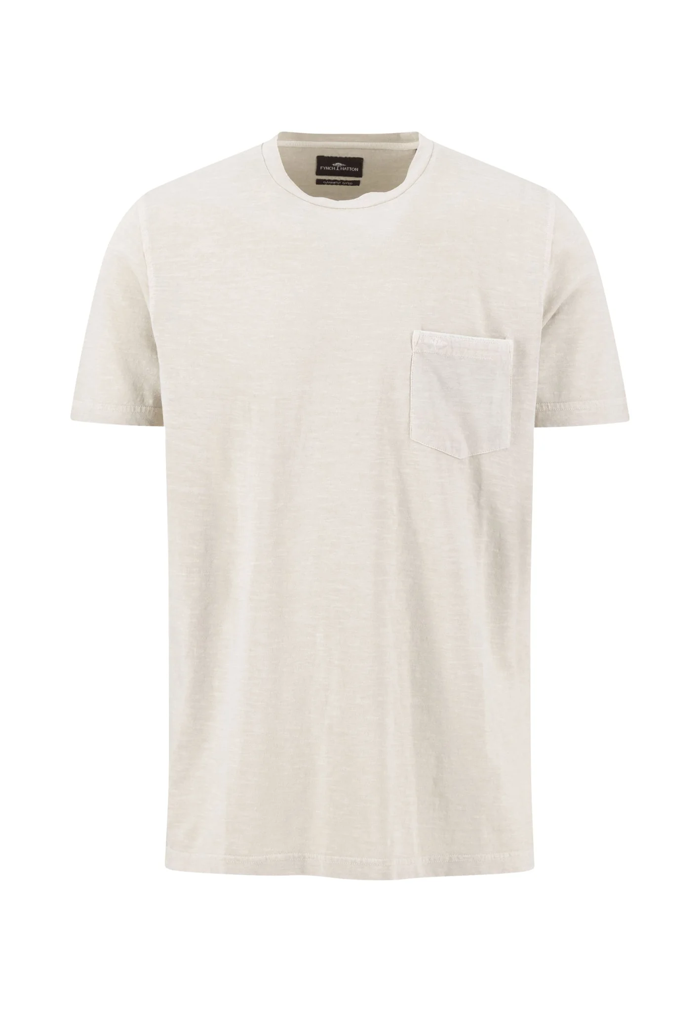 T-Shirt aus Baumwoll-Leinen-Mix mit Brusttasche und Rundhalsausschnitt - Image 4