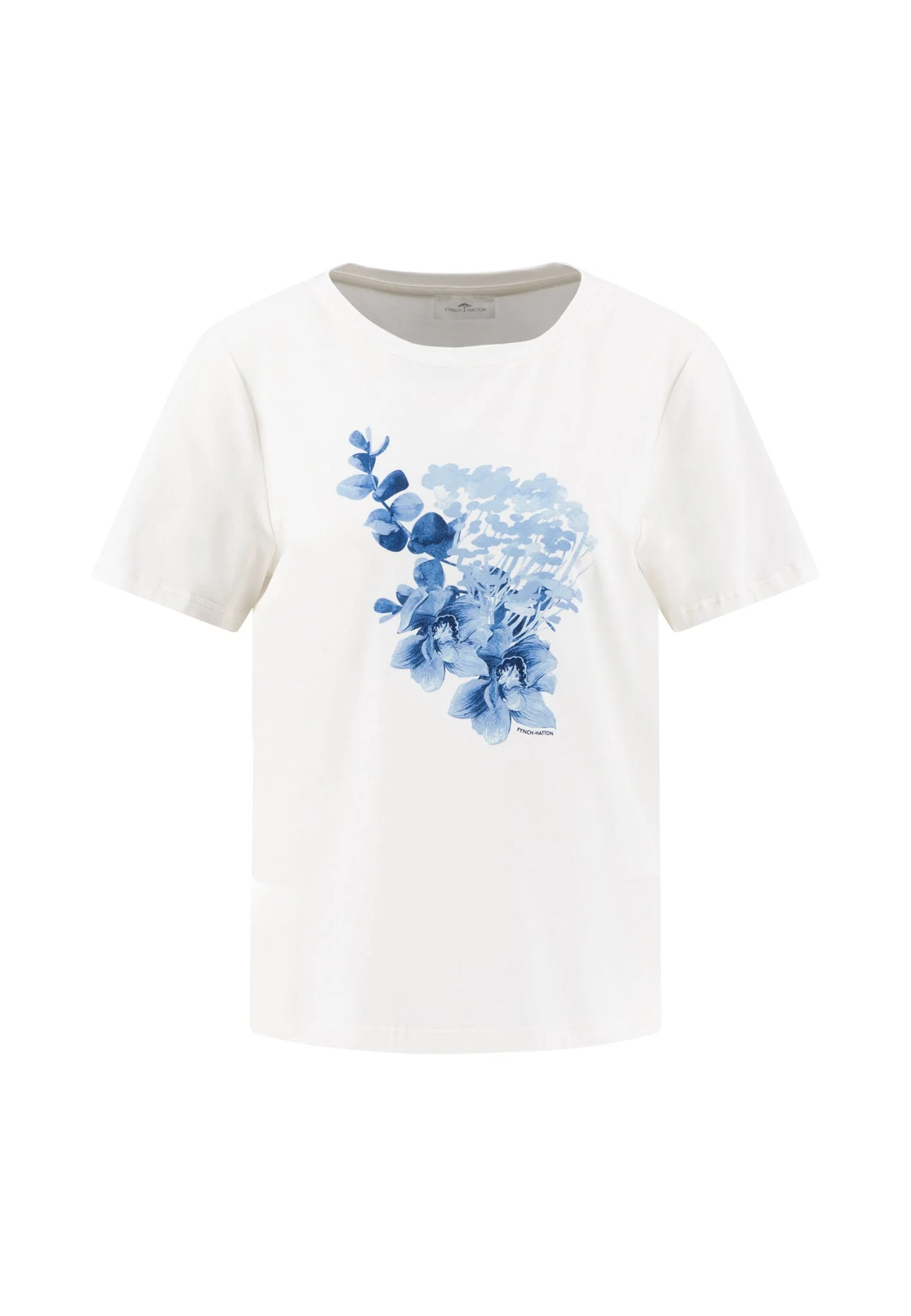 T-Shirt aus Baumwoll-Viskose-Mix mit floralem Print - Image 5