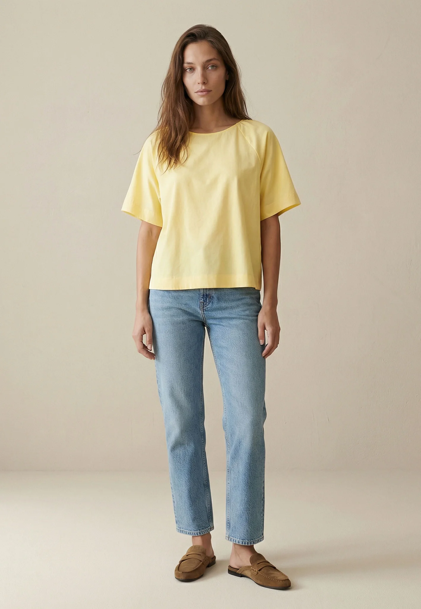 T-Shirt aus Baumwoll-Viskose-Mix mit Raglanärmeln - Image 2