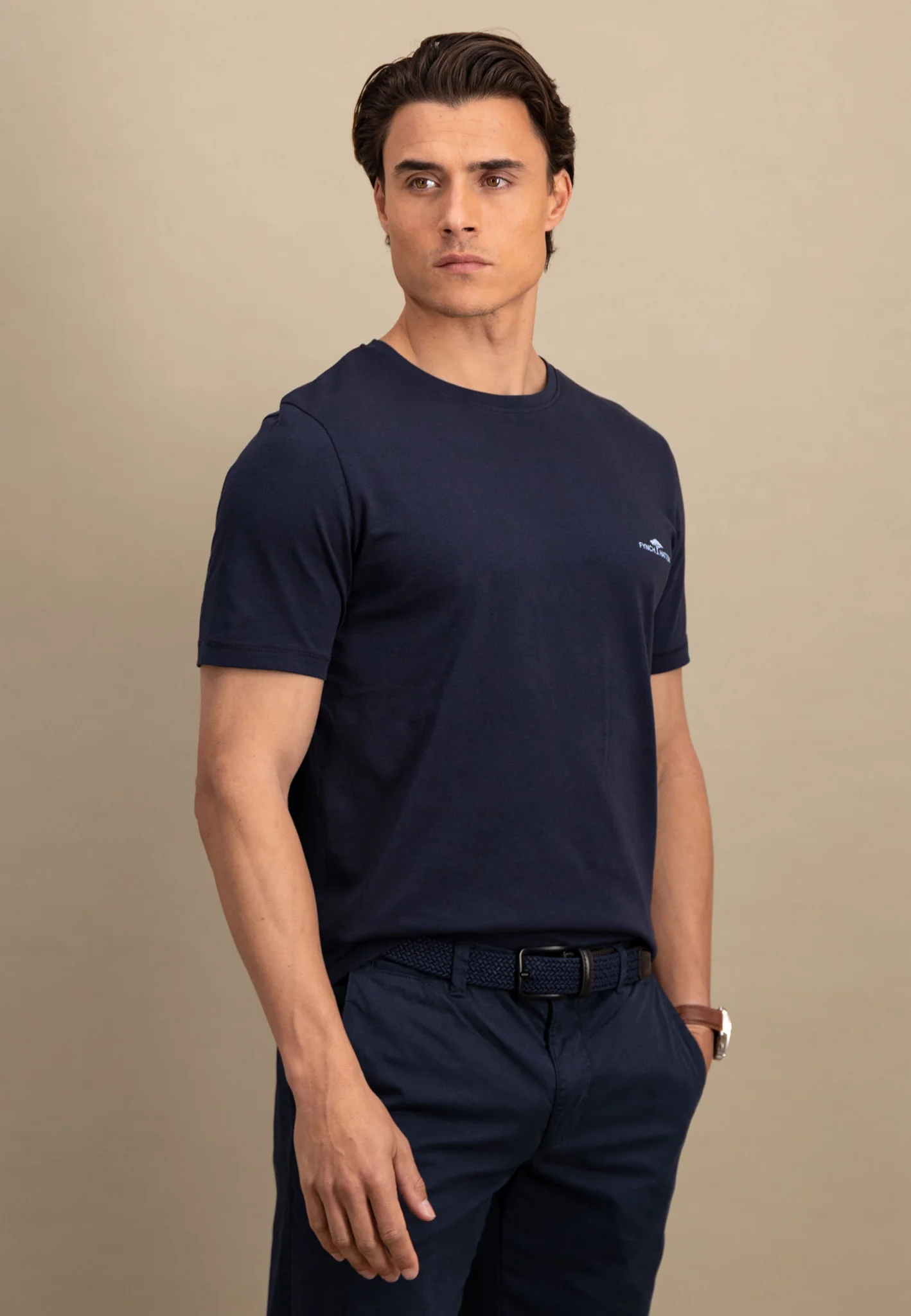 T-Shirt aus Baumwolle mit Rundhalsausschnitt