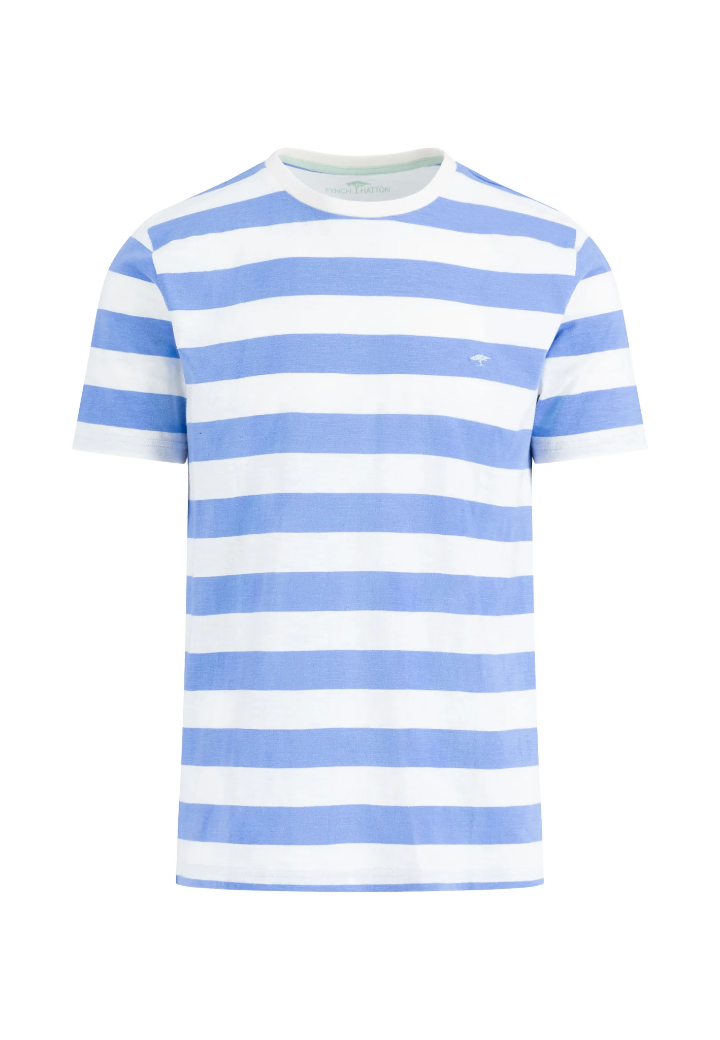 T-Shirt aus Baumwolle mit Rundhalsausschnitt und Streifen - Image 3