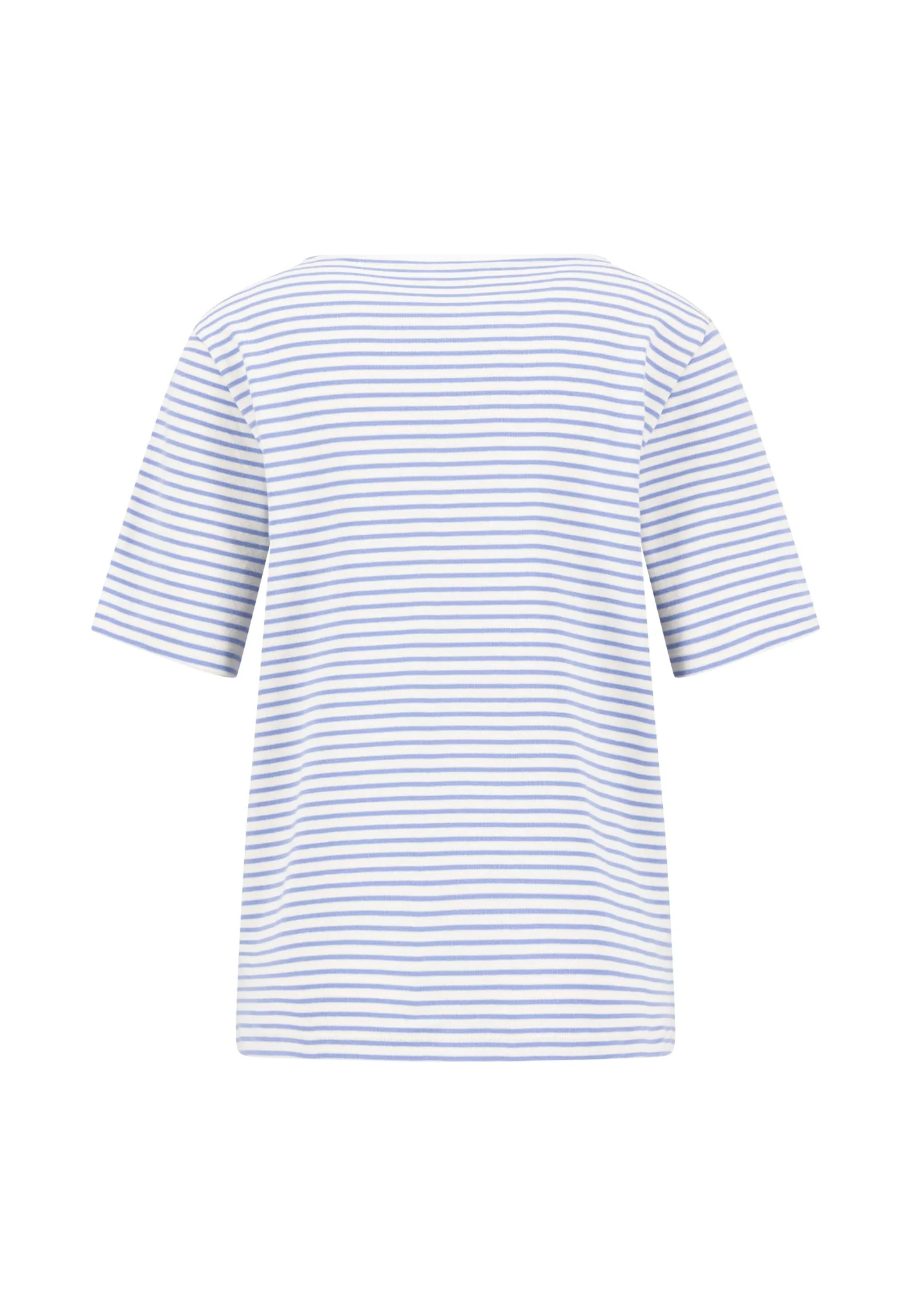 T-Shirt aus Baumwolle mit Streifenmuster und halbem Arm - Image 5