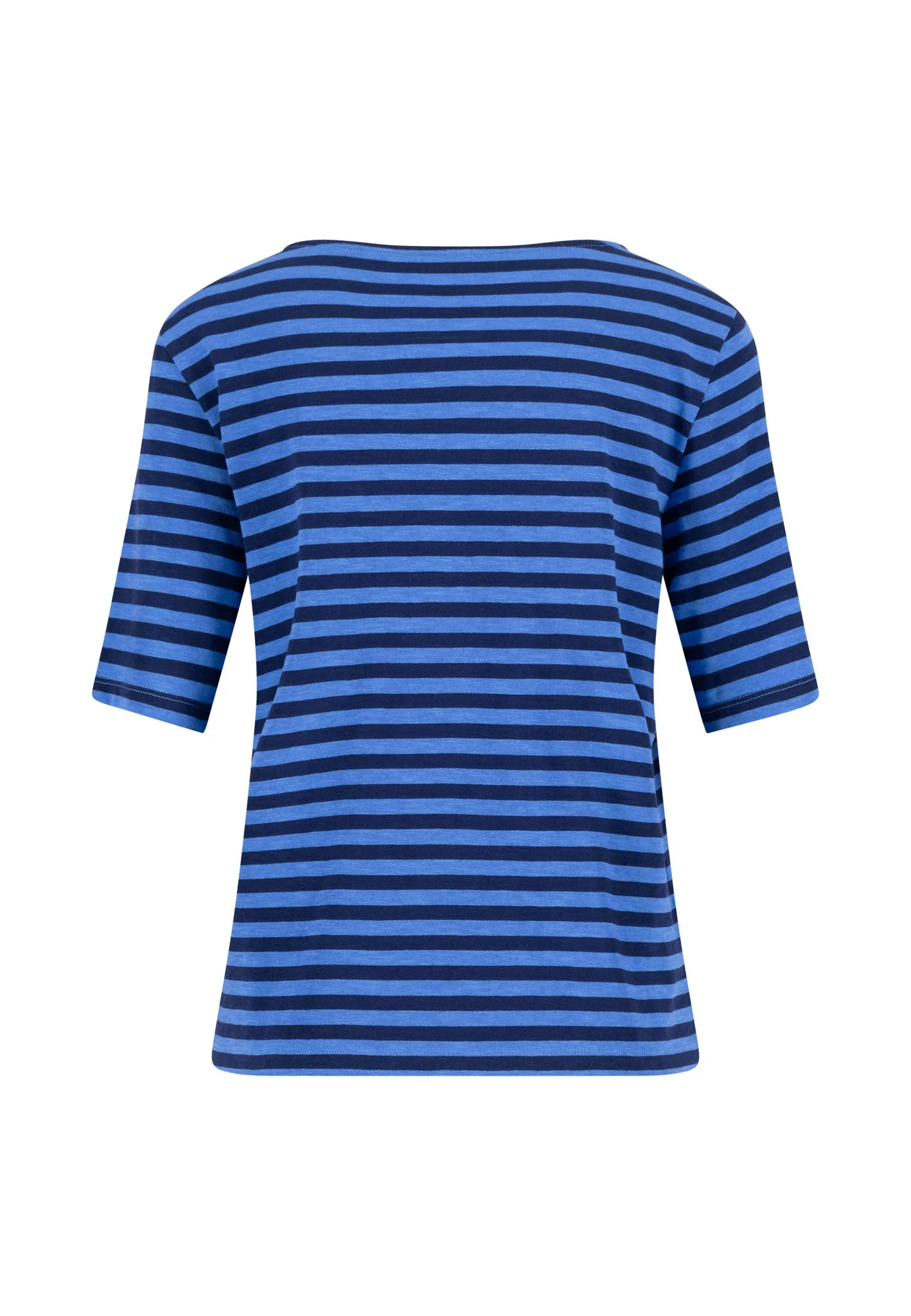 T-Shirt aus Baumwolle mit Streifenmuster und Rundhalsausschnitt - Image 10