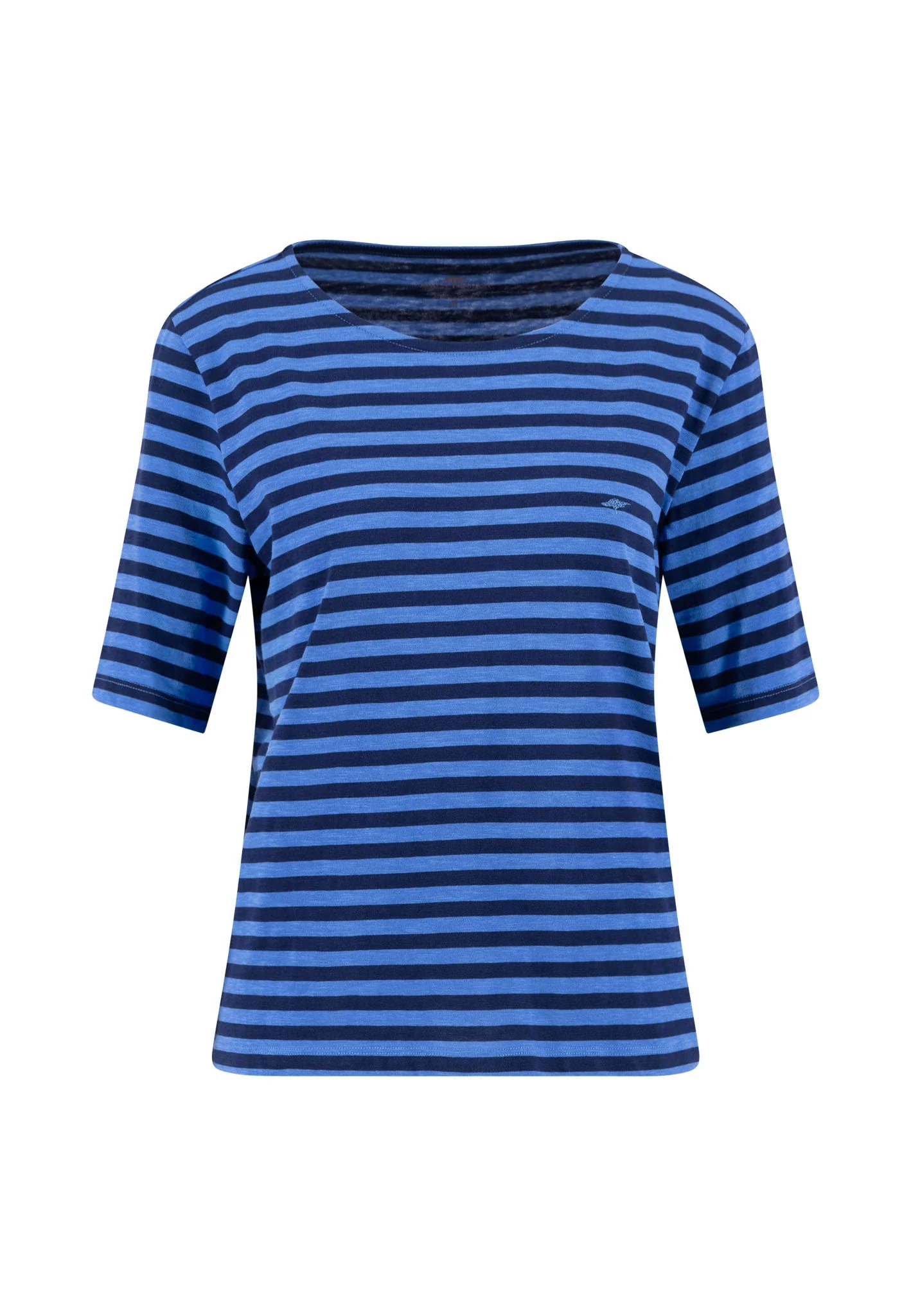 T-Shirt aus Baumwolle mit Streifenmuster und Rundhalsausschnitt - Image 9