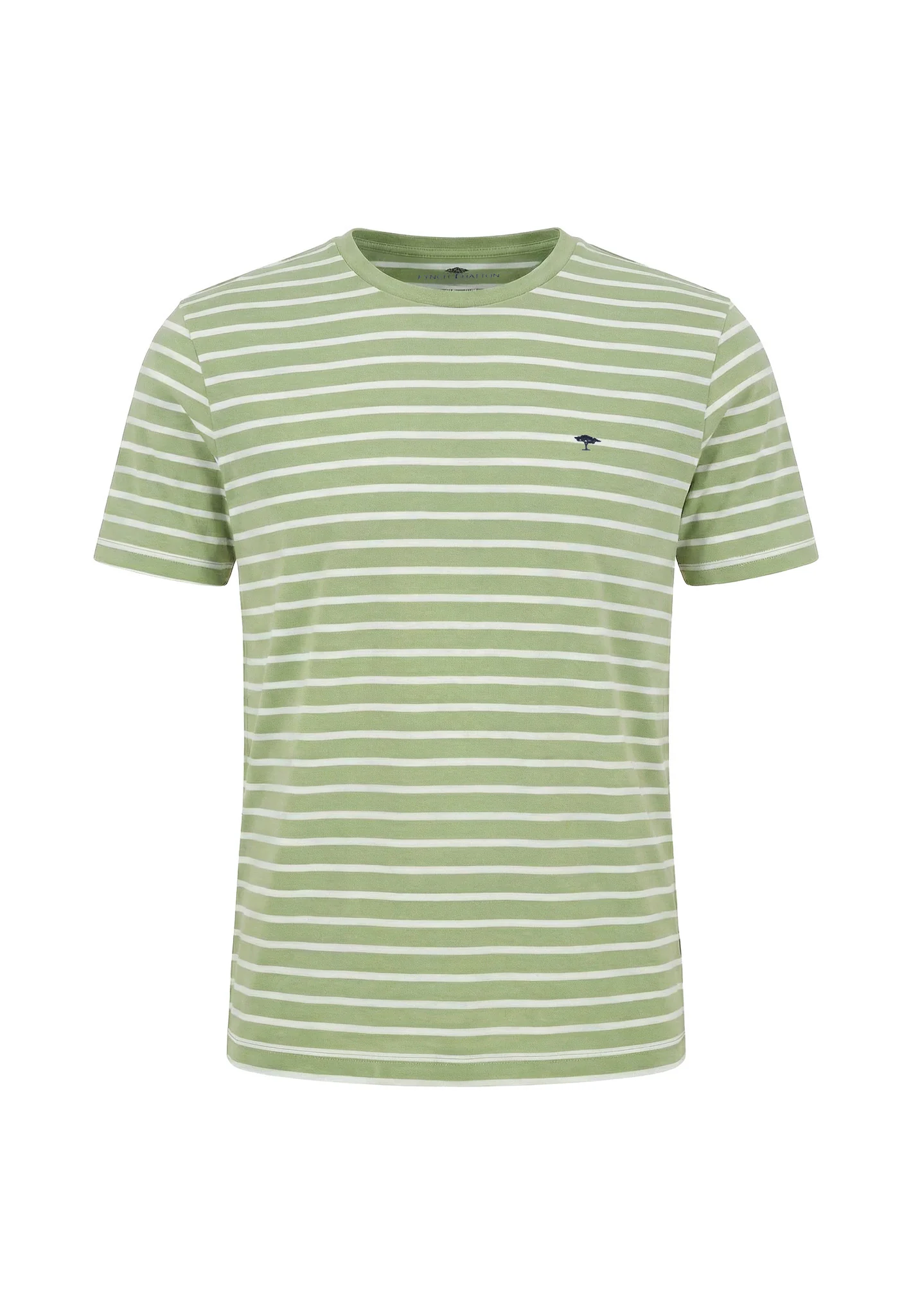 T-Shirt aus Baumwolle mit Streifenmuster und Rundhalsausschnitt - Image 14