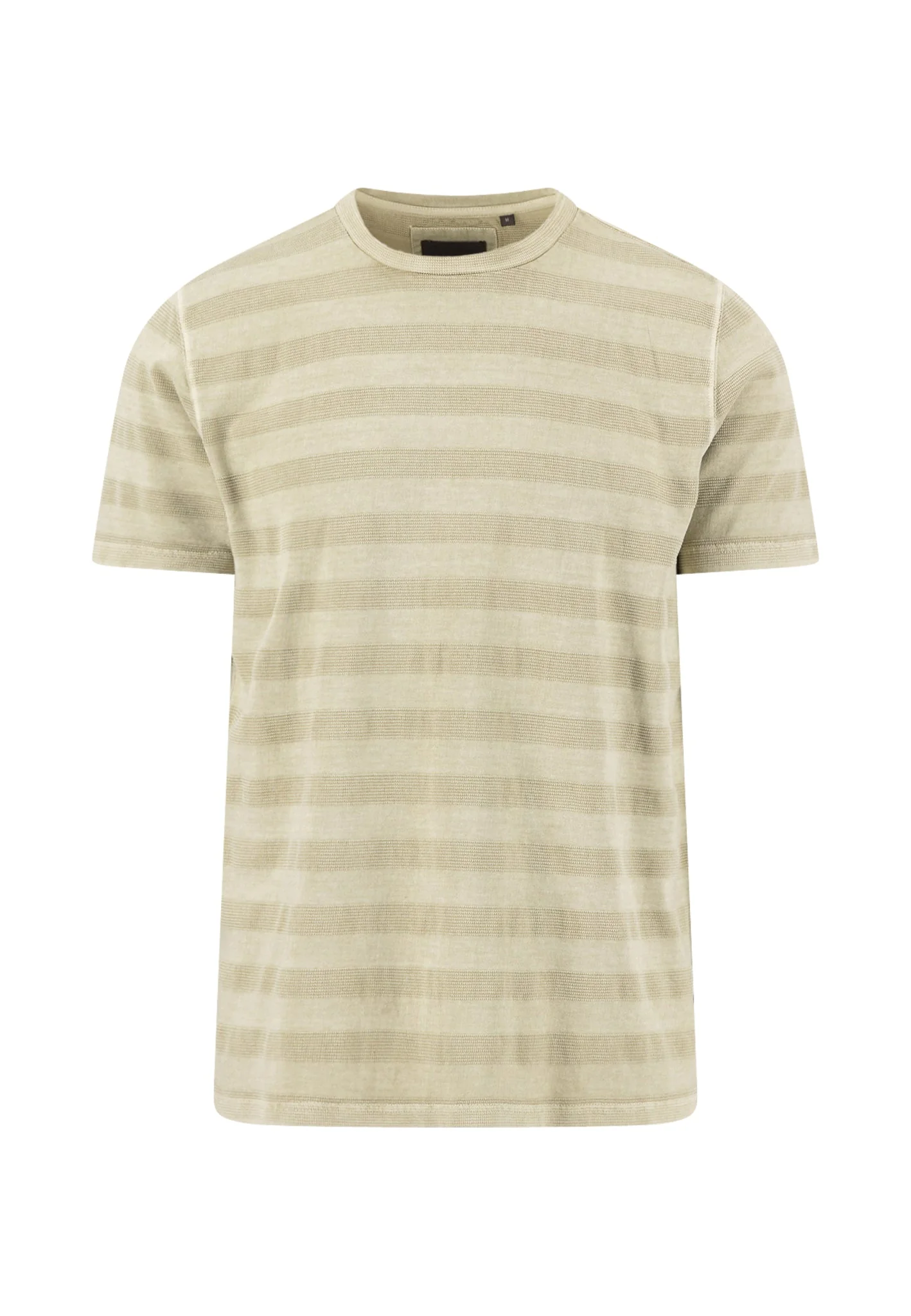 T-Shirt aus Baumwolle mit Strukturstreifen und Rundhalsausschnitt - Image 14