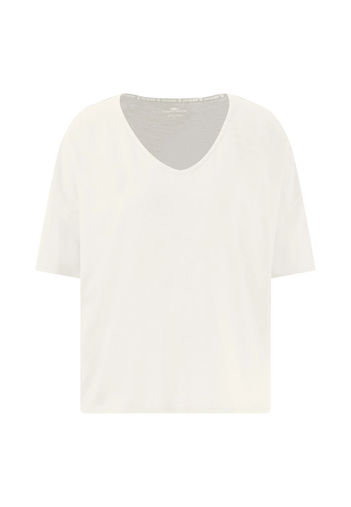 T-Shirt aus Baumwolle mit V-Ausschnitt - Image 5