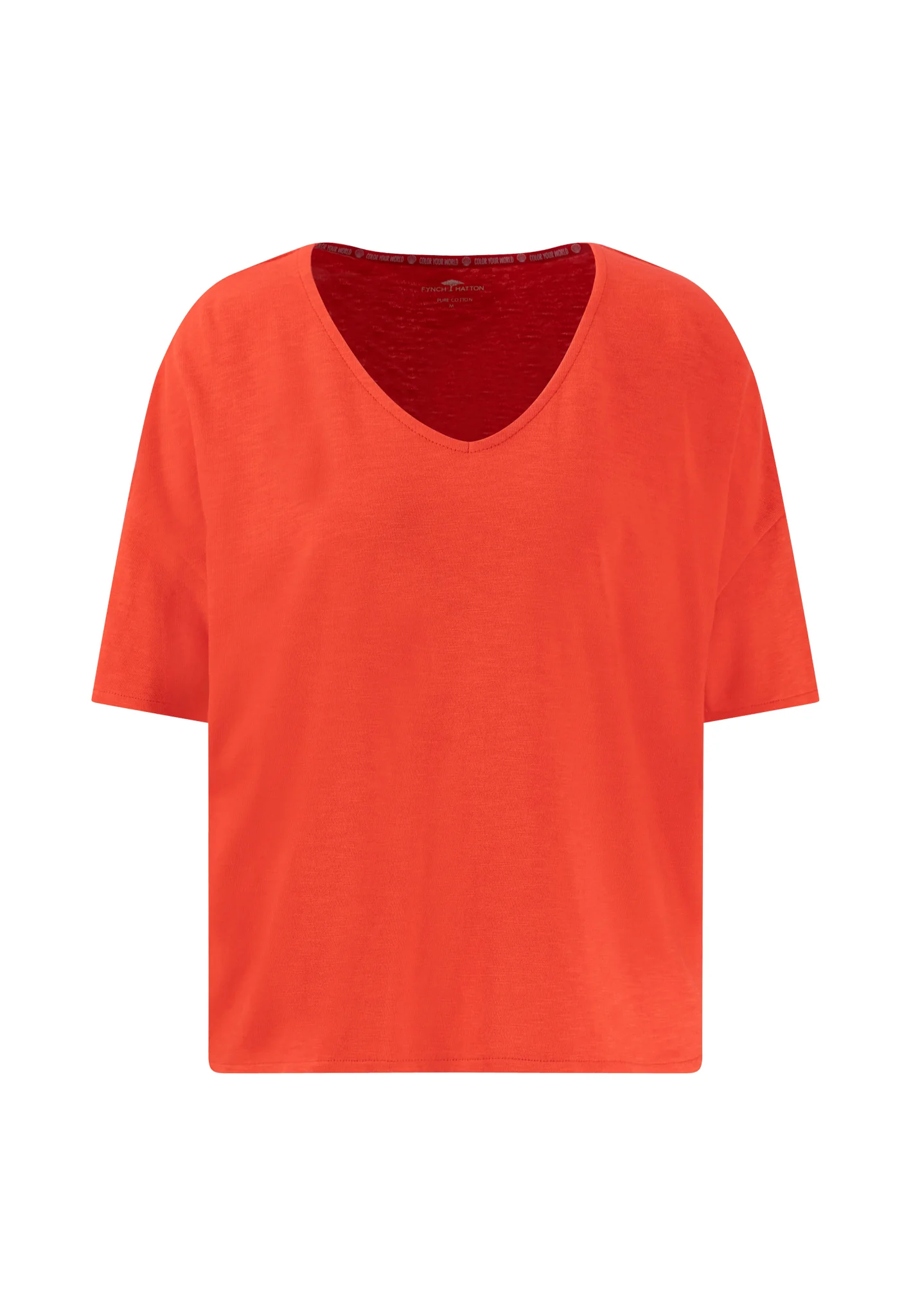 T-Shirt aus Baumwolle mit V-Ausschnitt - Image 7