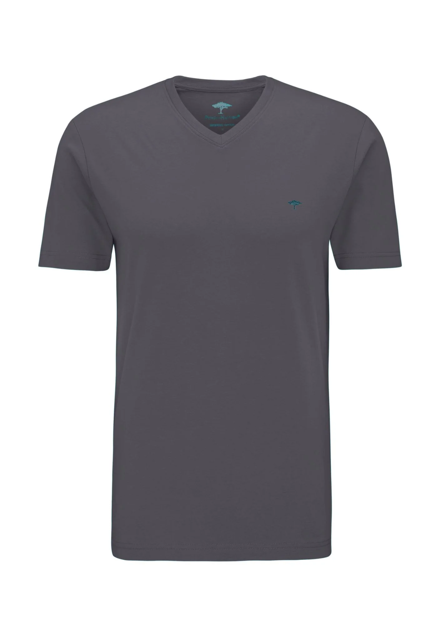 T-Shirt aus Baumwolle mit V-Ausschnitt und Logo-Stickerei - Image 11