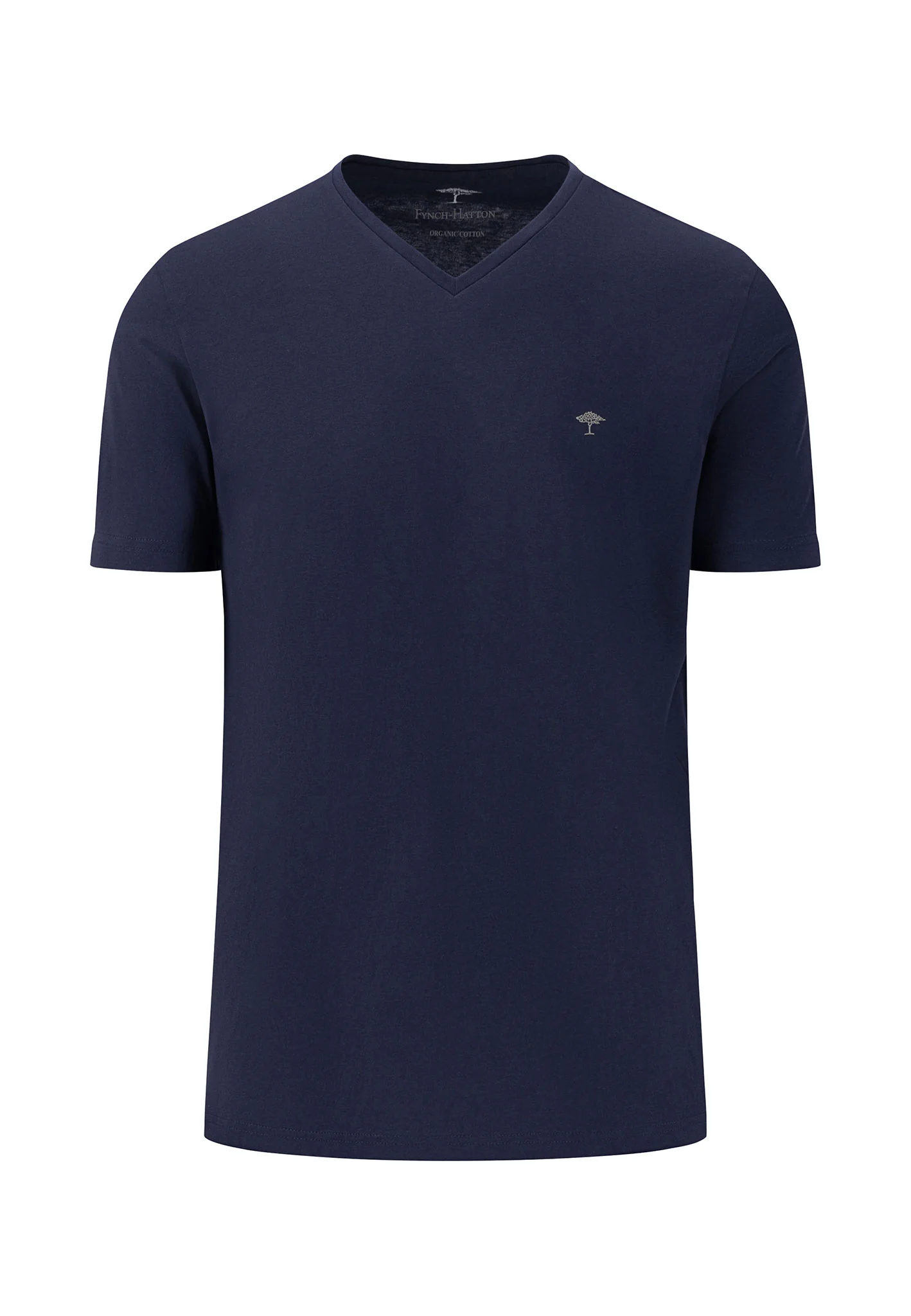 T-Shirt aus Baumwolle mit V-Ausschnitt und Logo-Stickerei - Image 7