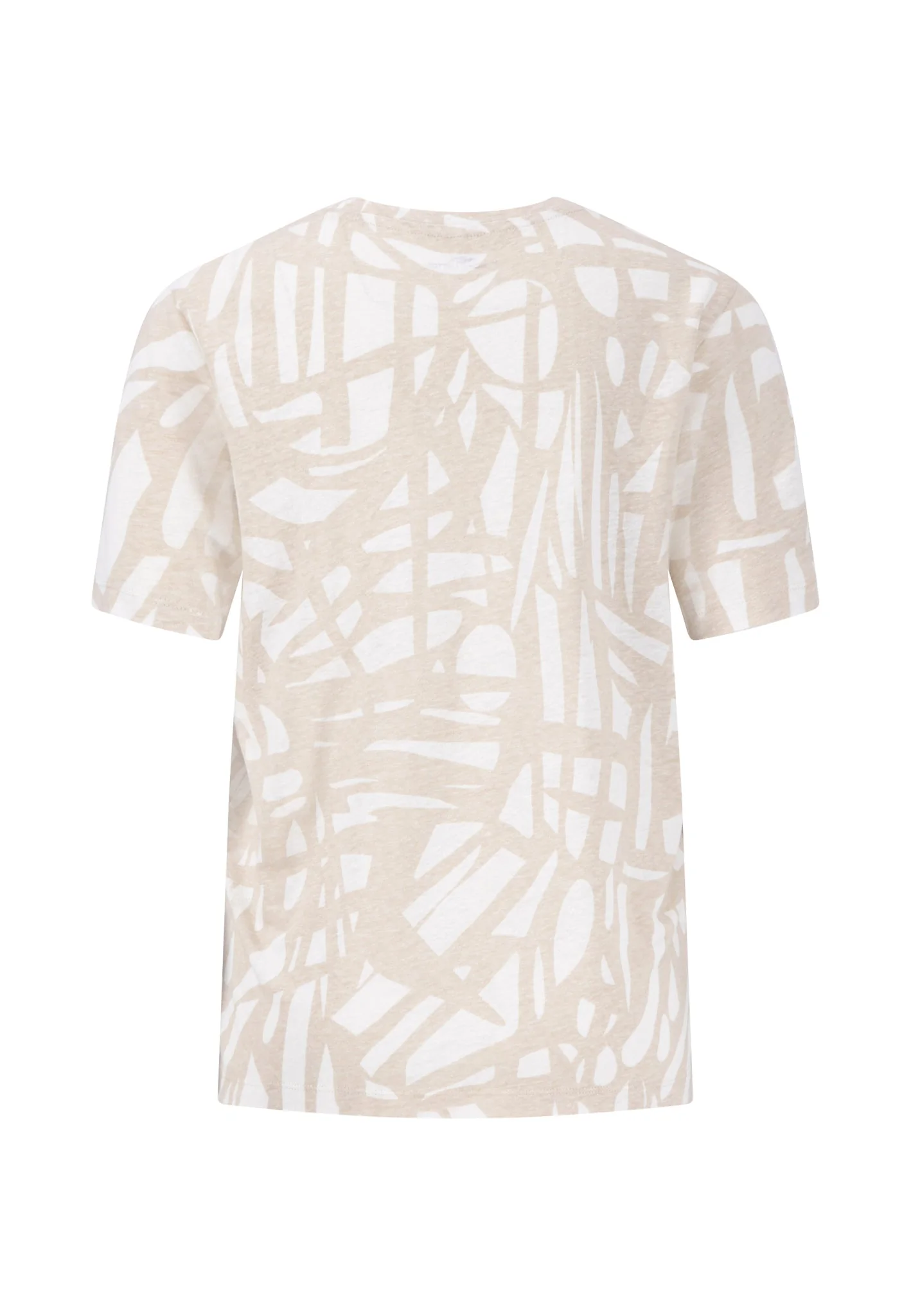 T-Shirt aus Leinen-Viskose-Mix mit Rundhalsausschnitt - Image 2