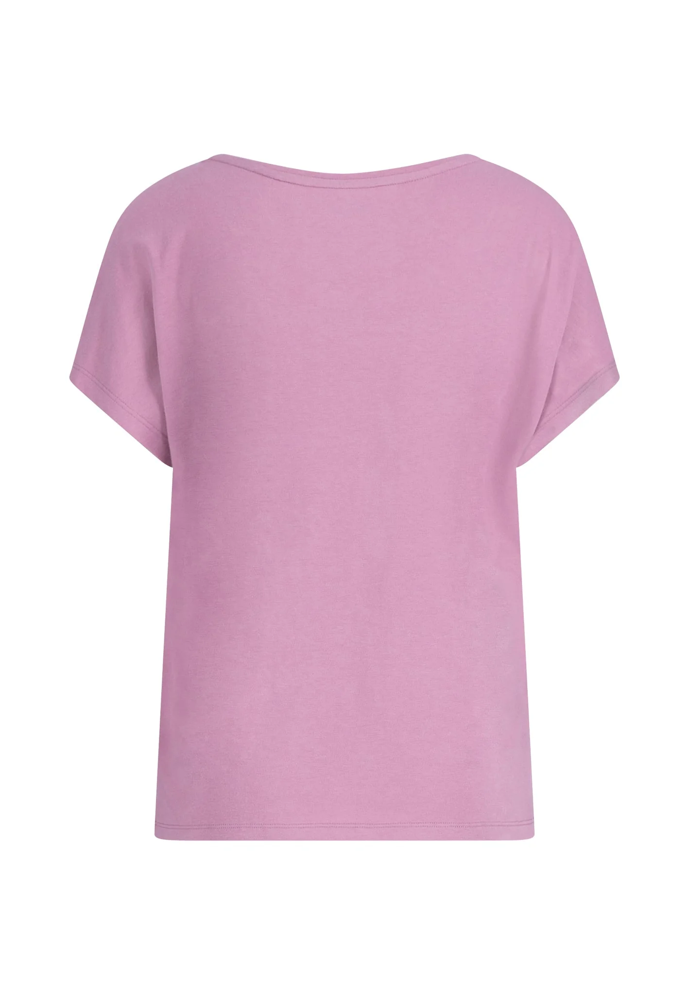 T-Shirt aus Modal-Baumwoll-Mix mit Print und überschnittenen Schultern - Image 4