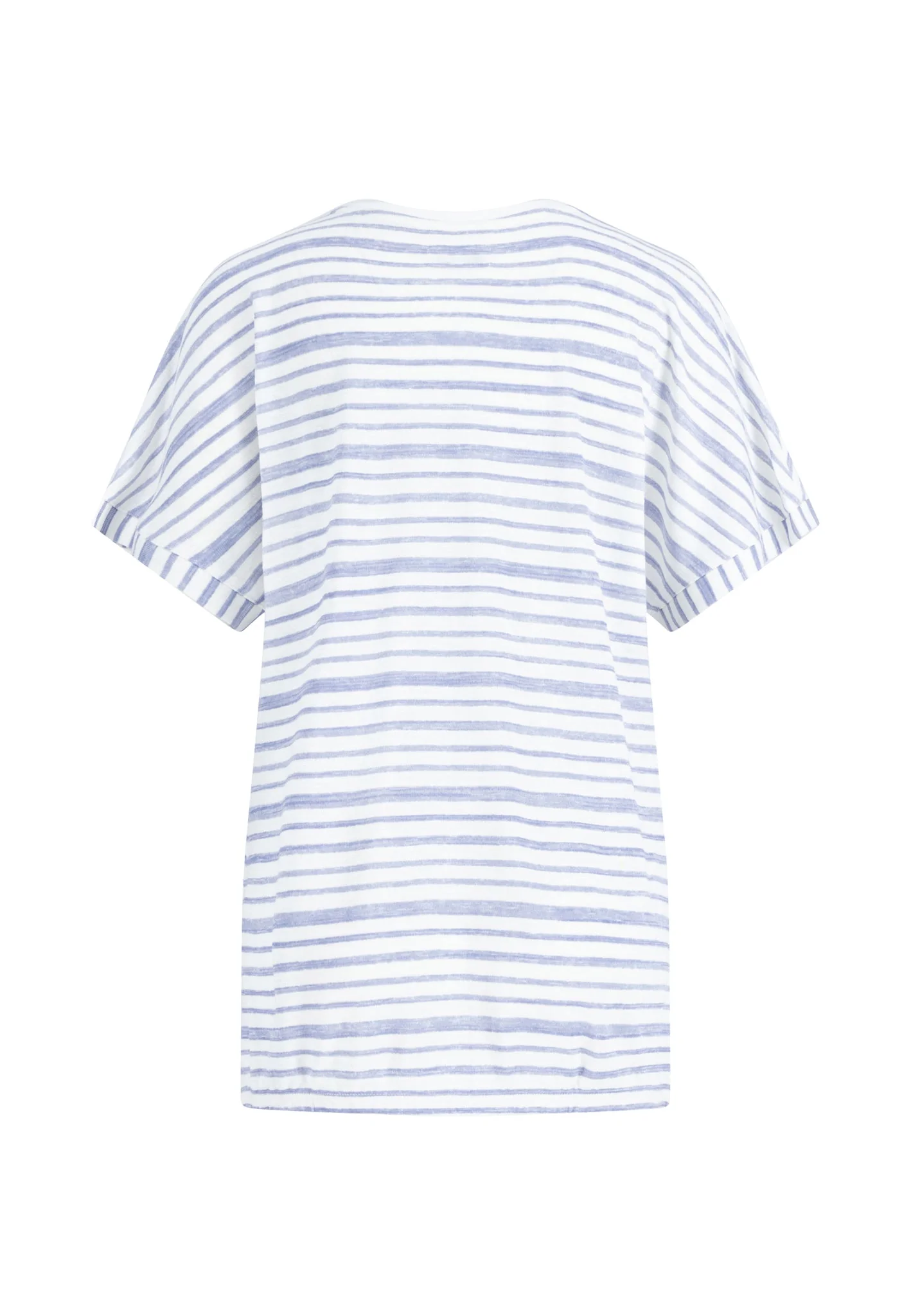 T-Shirt aus Viskose-Polyester-Mix mit Streifenmuster - Image 4