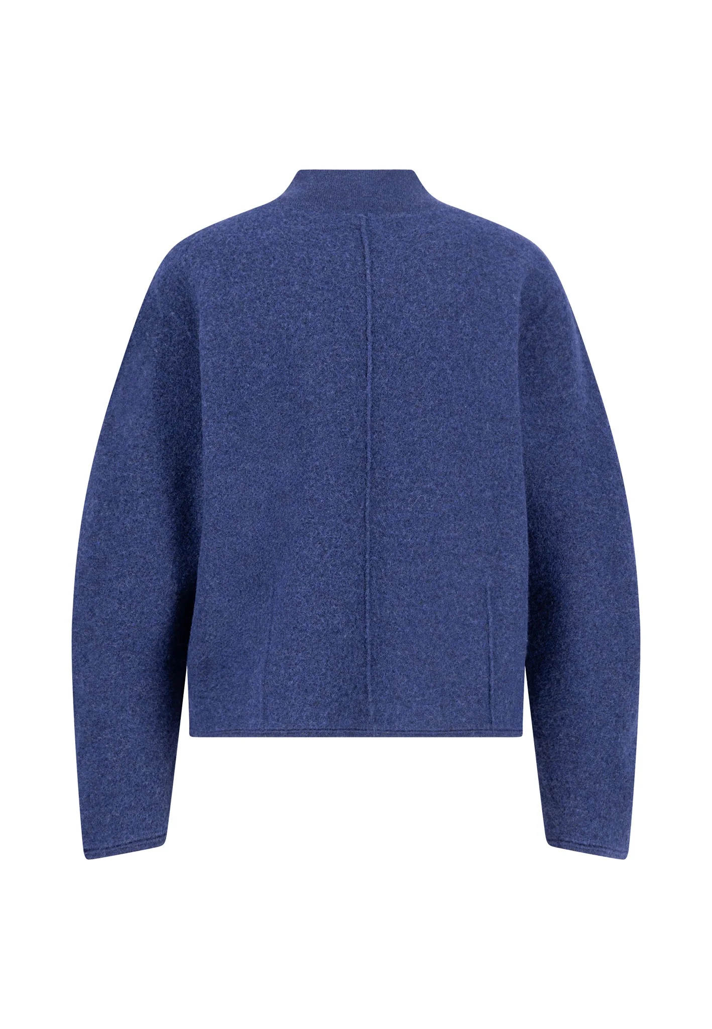 Wolljacke aus reiner Wolle mit Reißverschluss und Stehkragen - Image 2