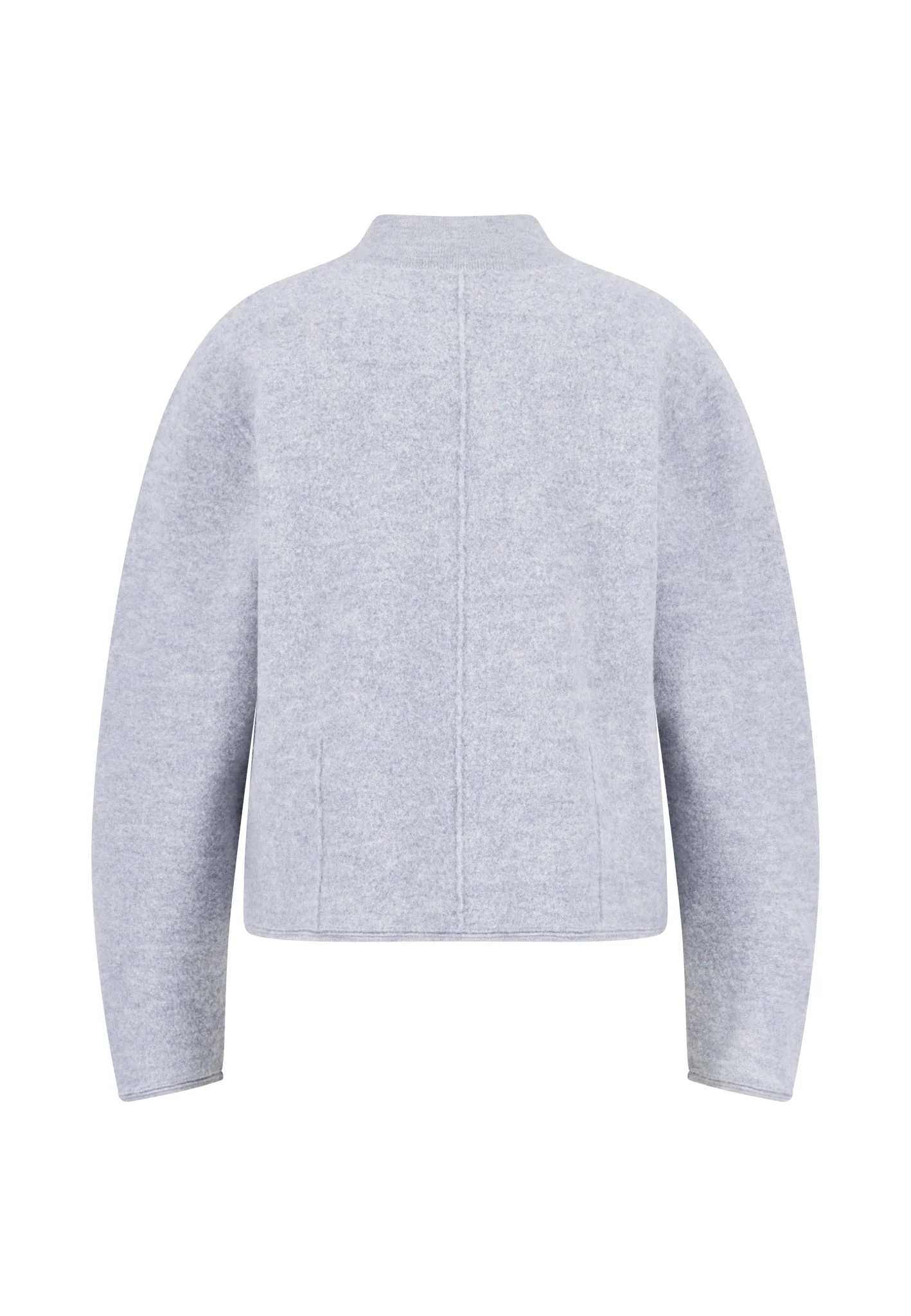 Wolljacke aus reiner Wolle mit Reißverschluss und Stehkragen - Image 4