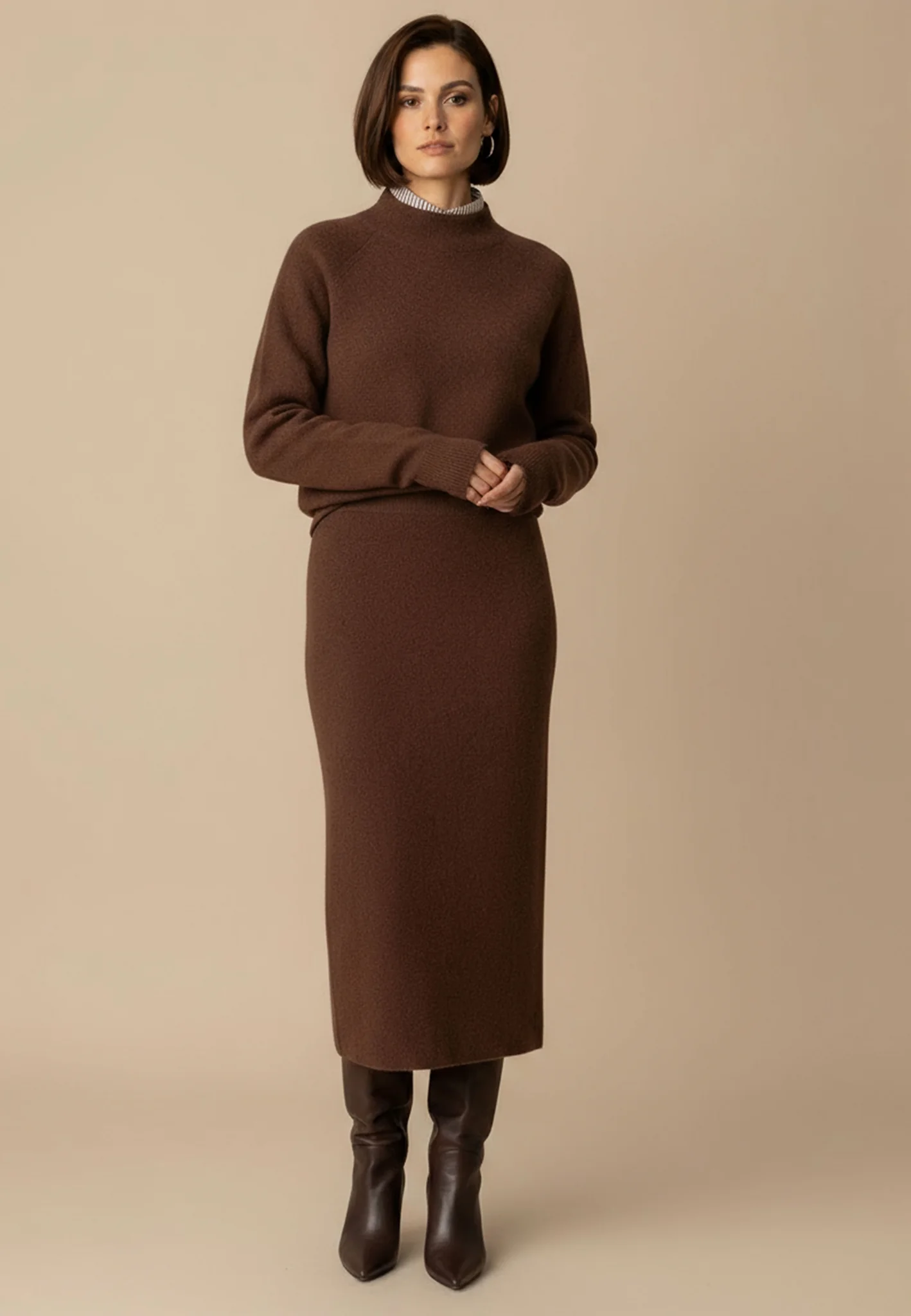 Wollpullover aus reiner Wolle mit Stehkragen - Image 2